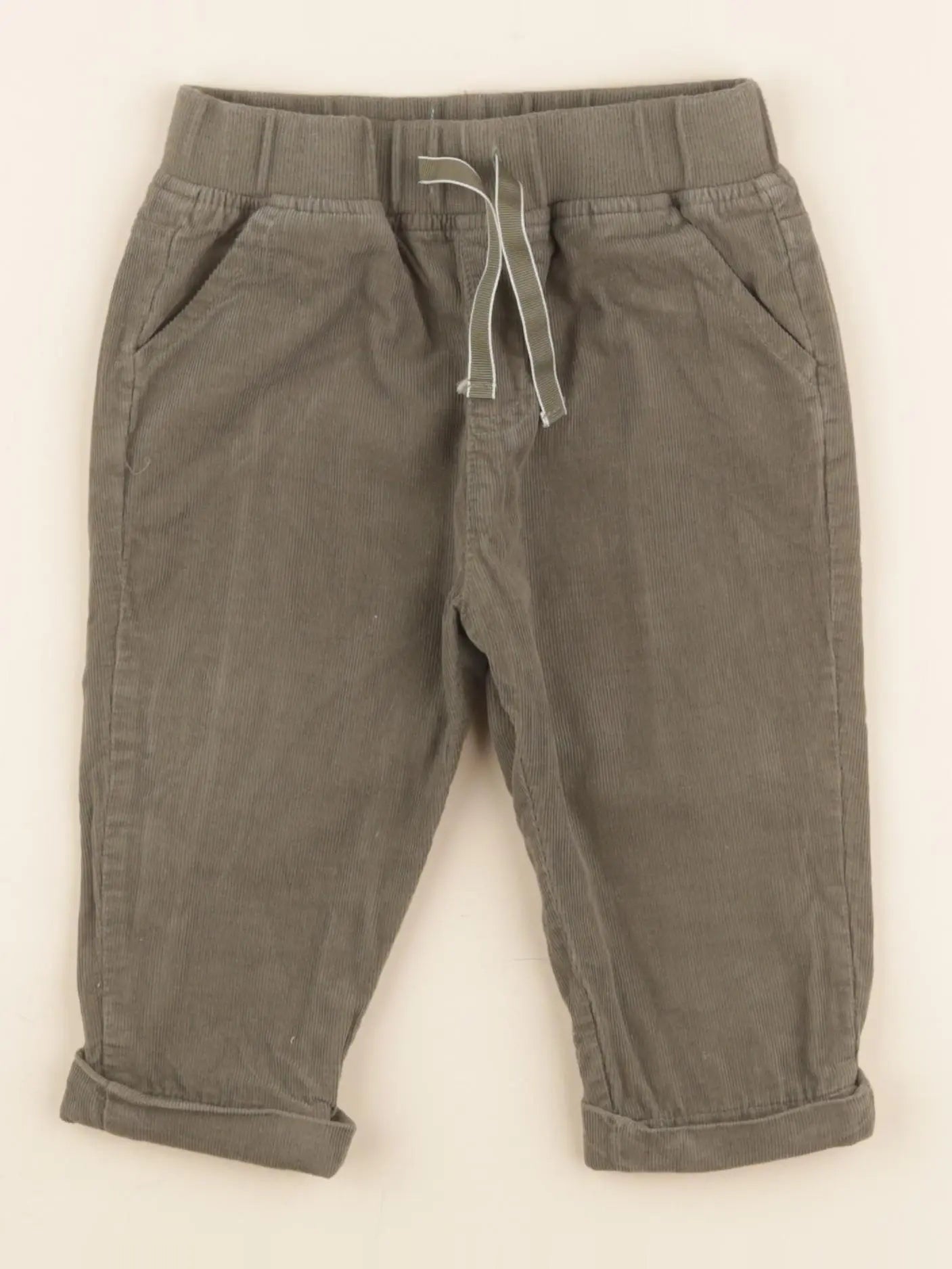 Vertbaudet - pantalon vert - 12 mois