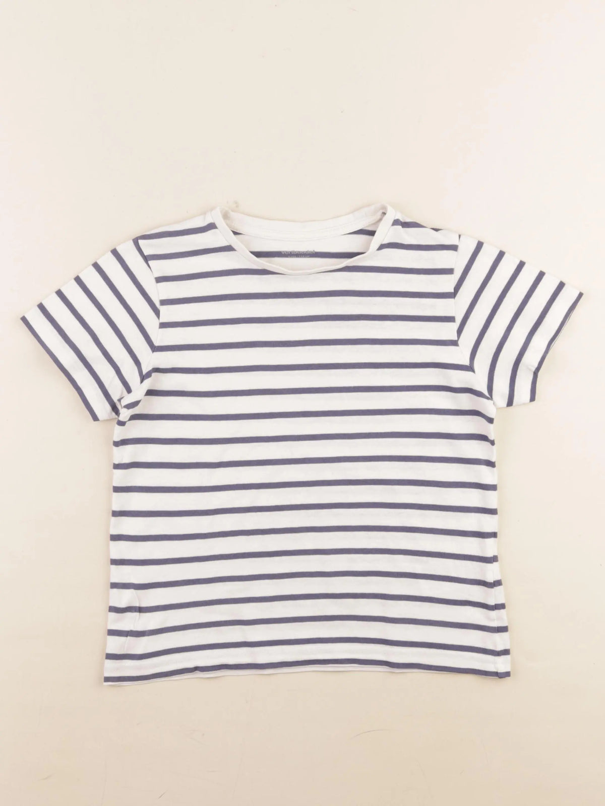 Vertbaudet - tee-shirt bleu, blanc - 6 ans