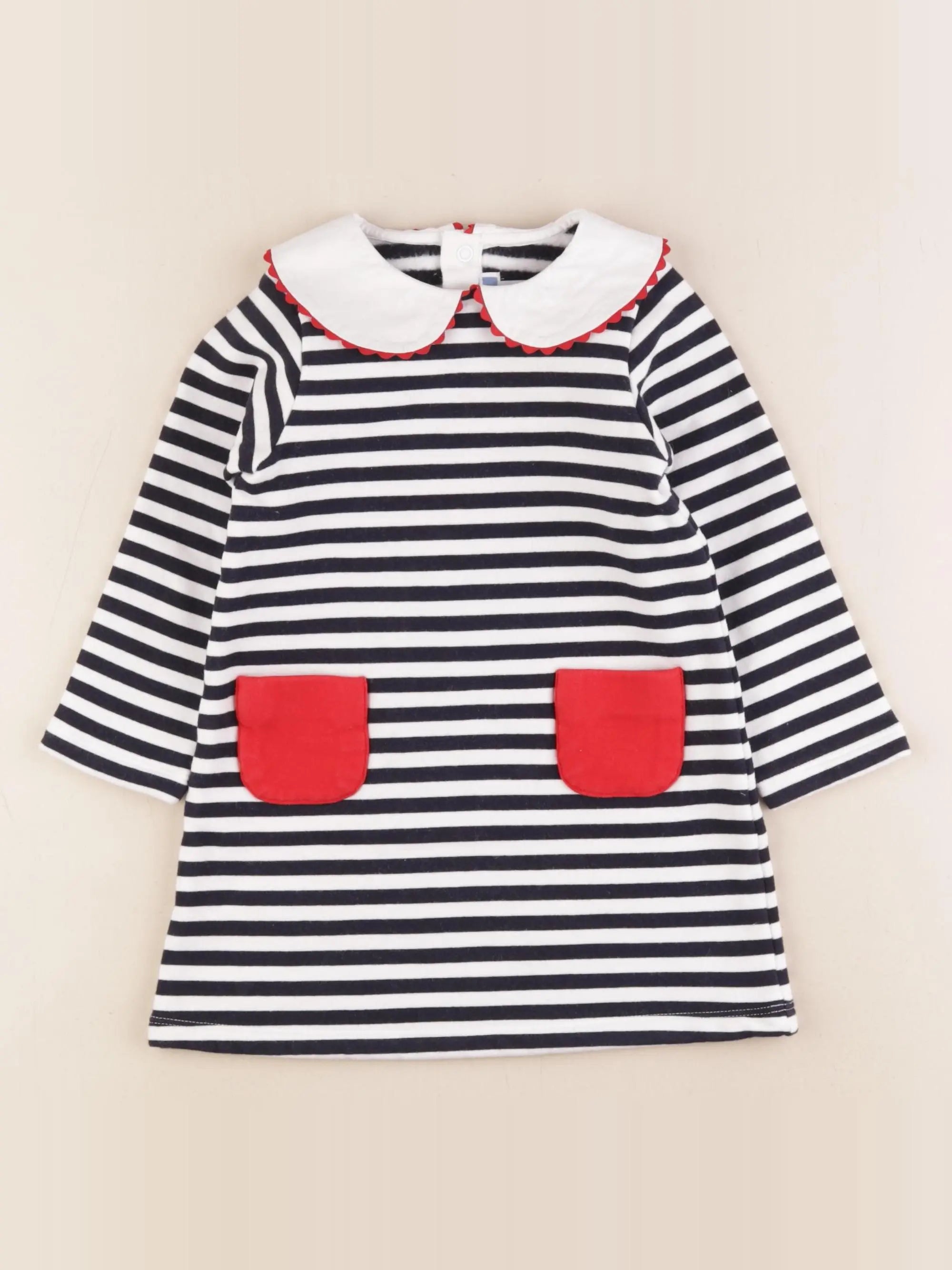 Jacadi - robe bleu, blanc - 36 mois
