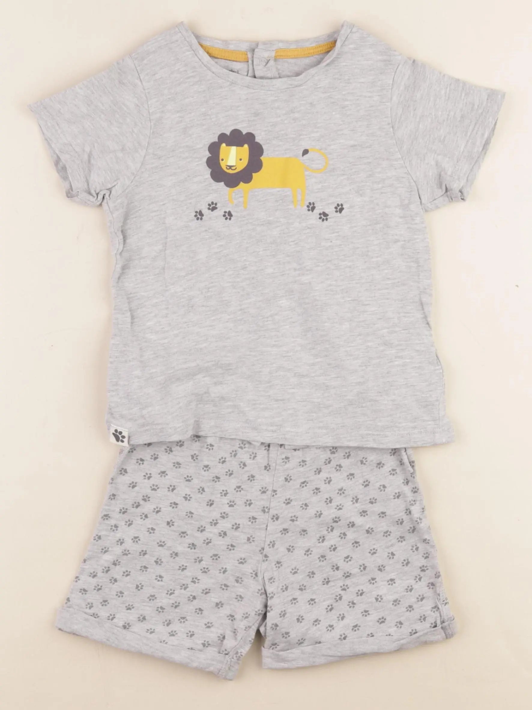 Vertbaudet - pyjama coton gris - 36 mois