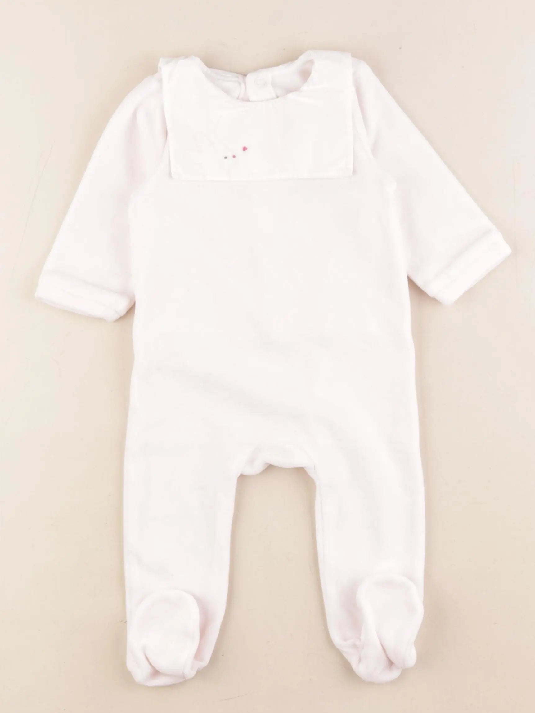 Jacadi - pyjama velours rose - 6 mois