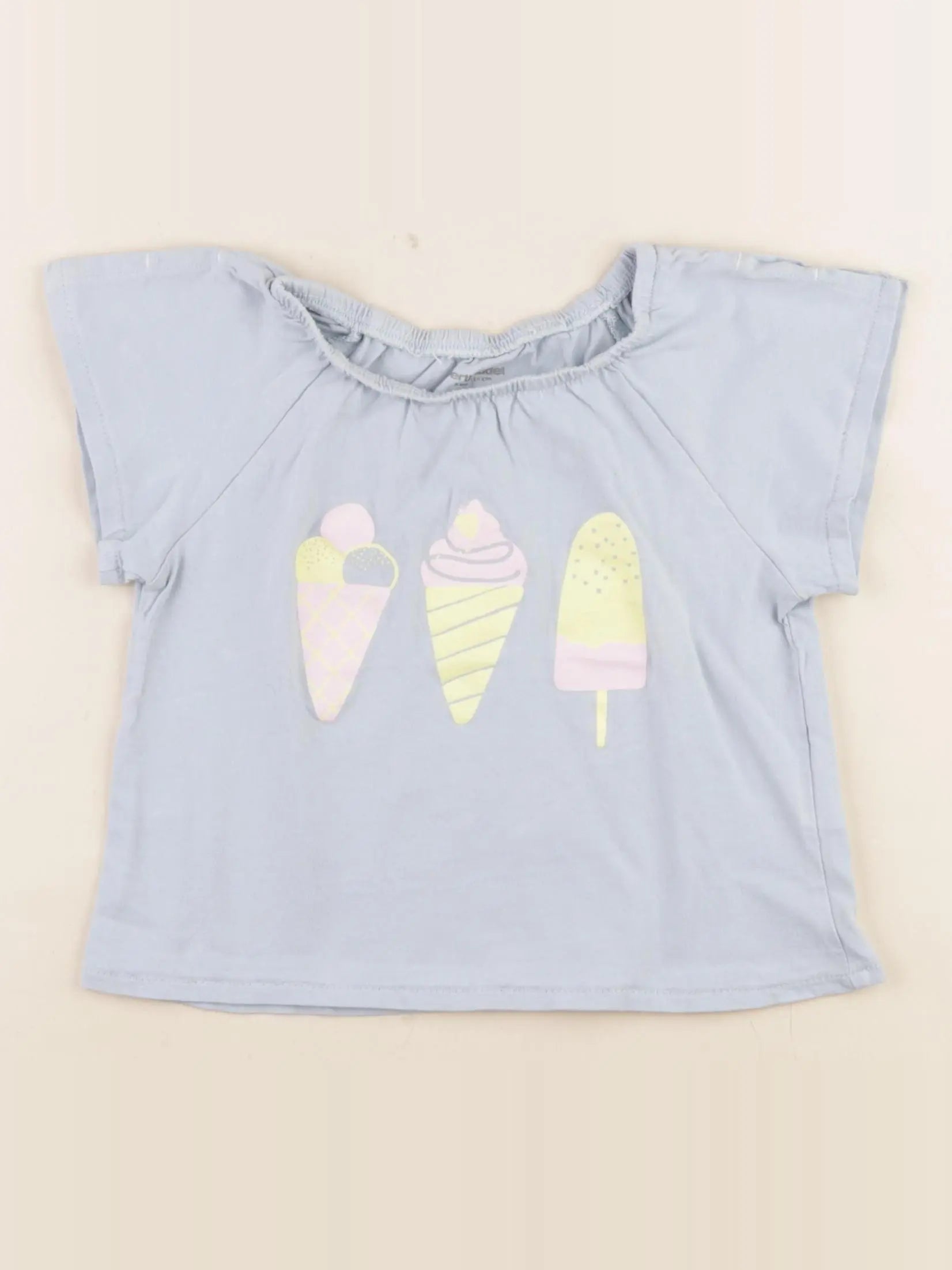 Vertbaudet - tee-shirt bleu - 6 ans