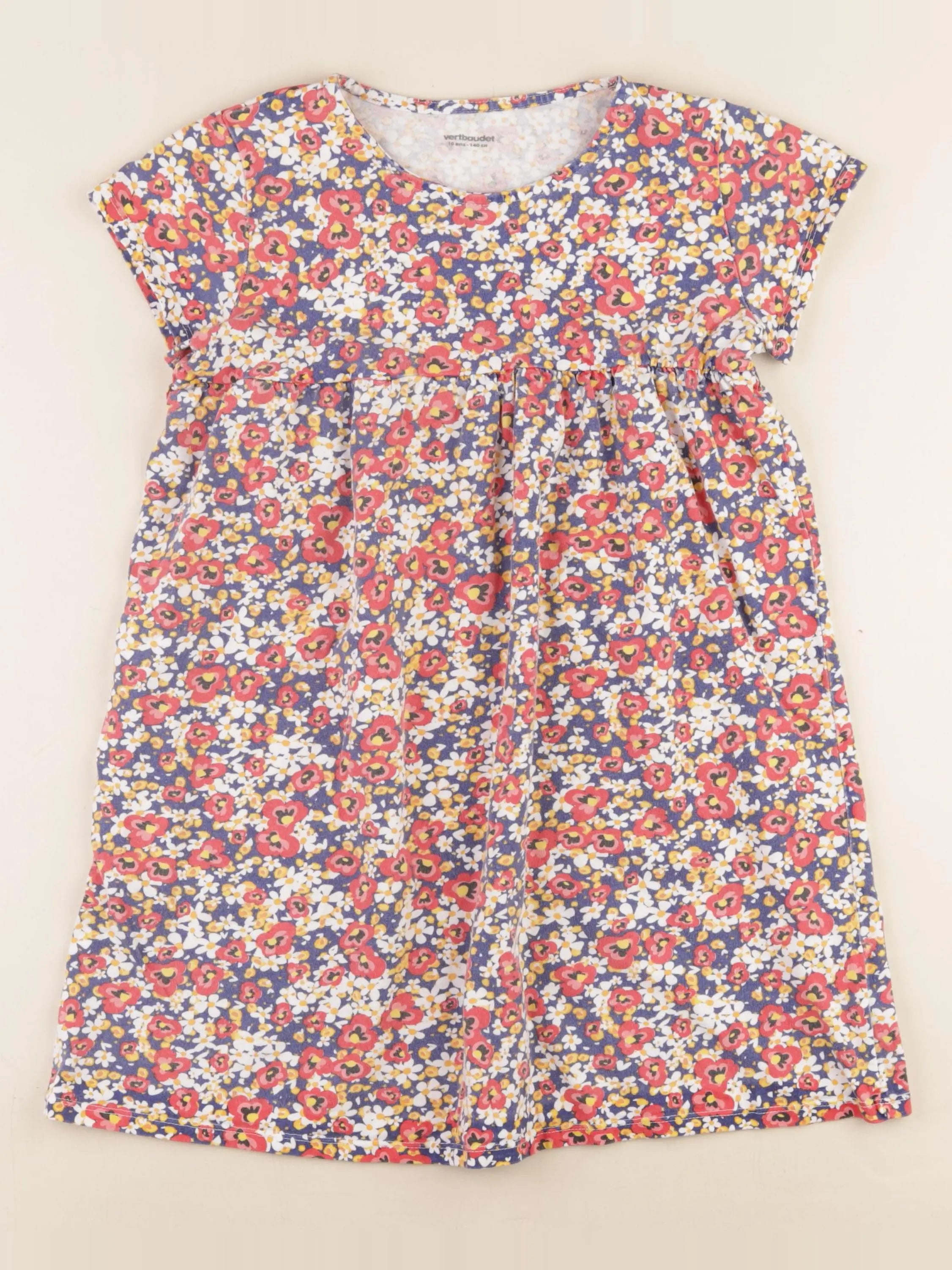 Vertbaudet - robe multicolore - 10 ans