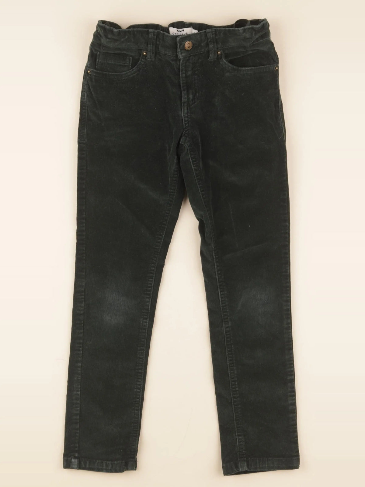 Cyrillus - pantalon vert - 8 ans