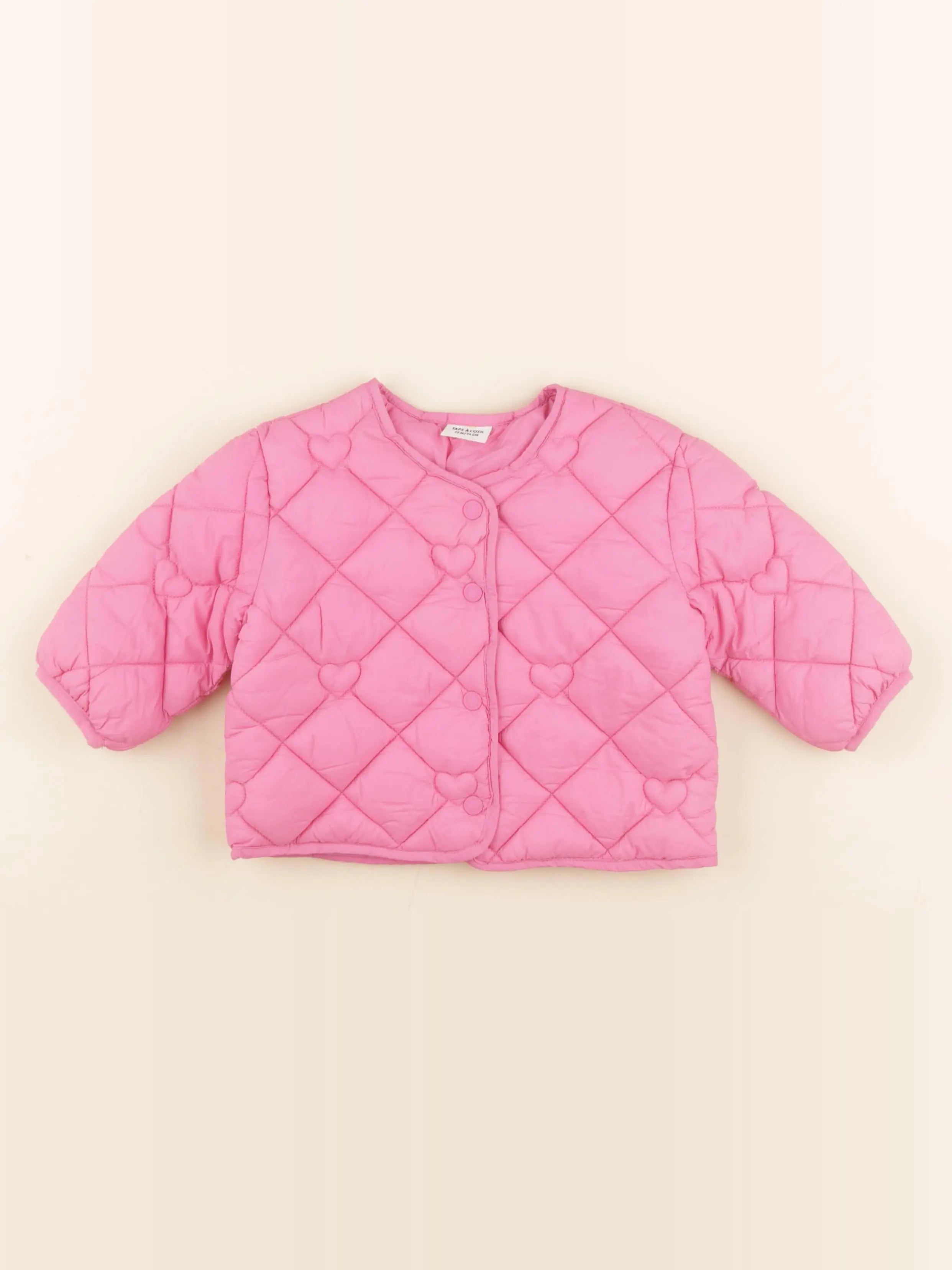 Tape à l'oeil - veste rose - 12 mois