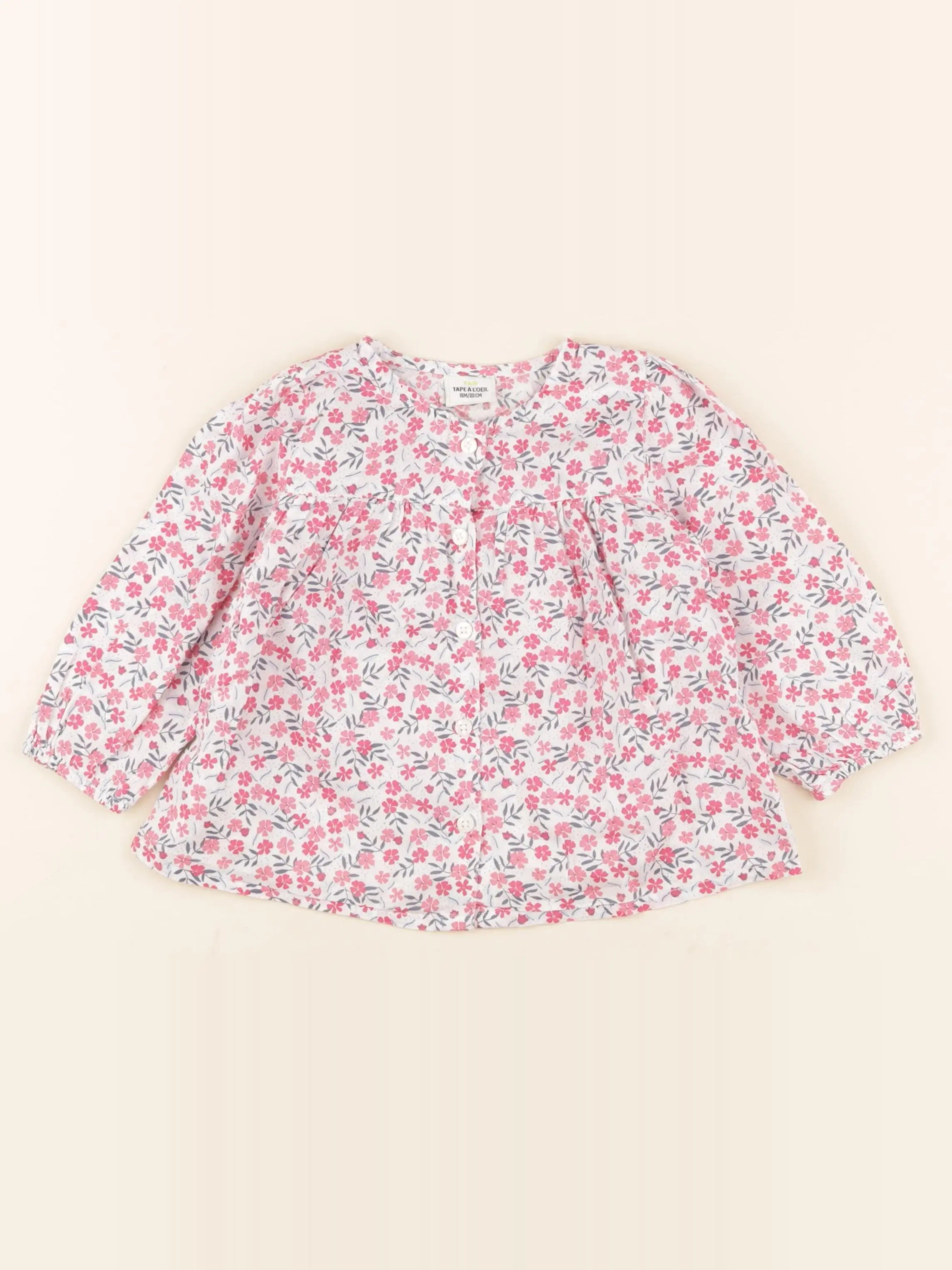 Tape à l'oeil - blouse rose - 18 mois