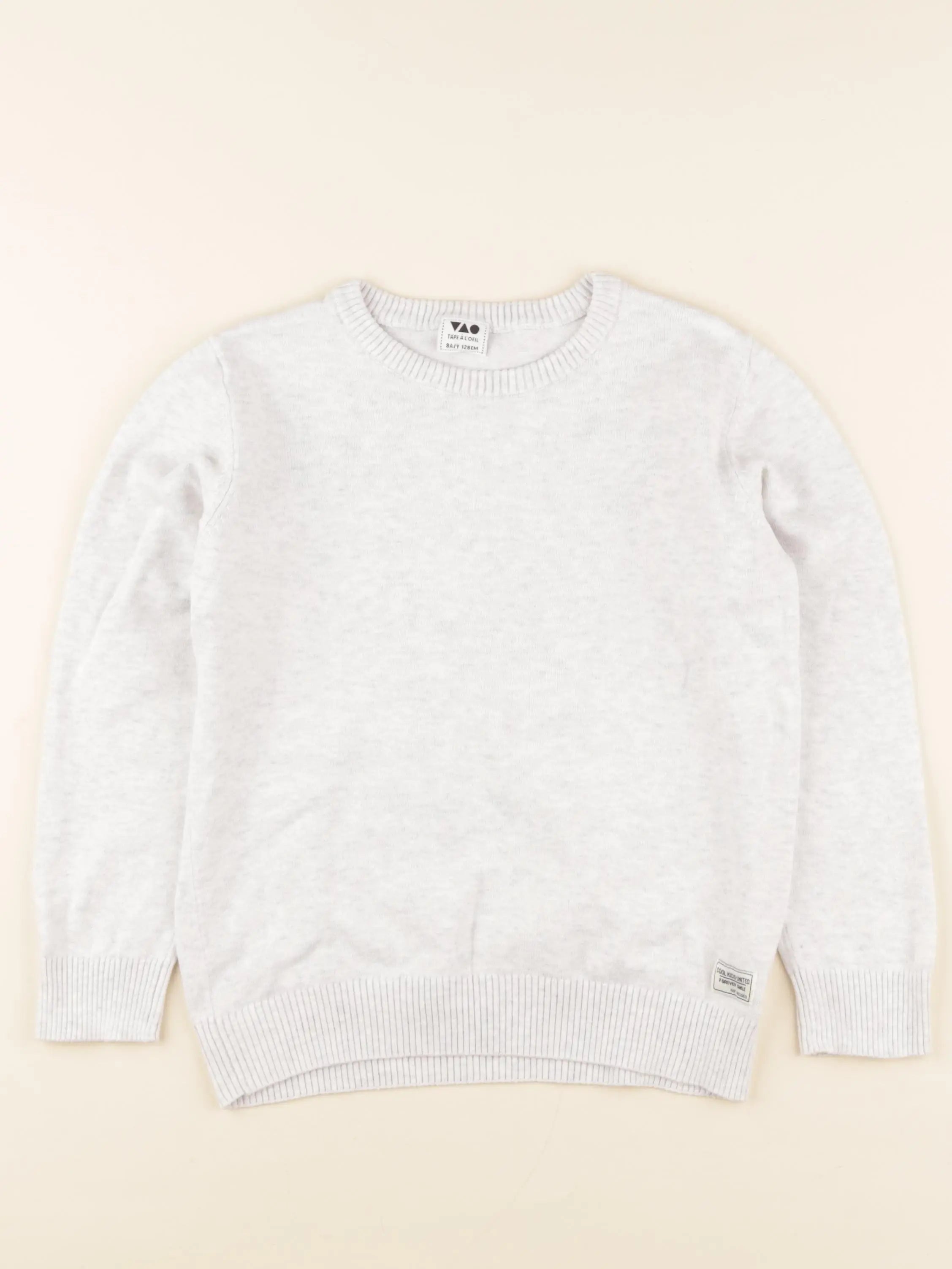 Tape à l'oeil - pull gris - 8 ans