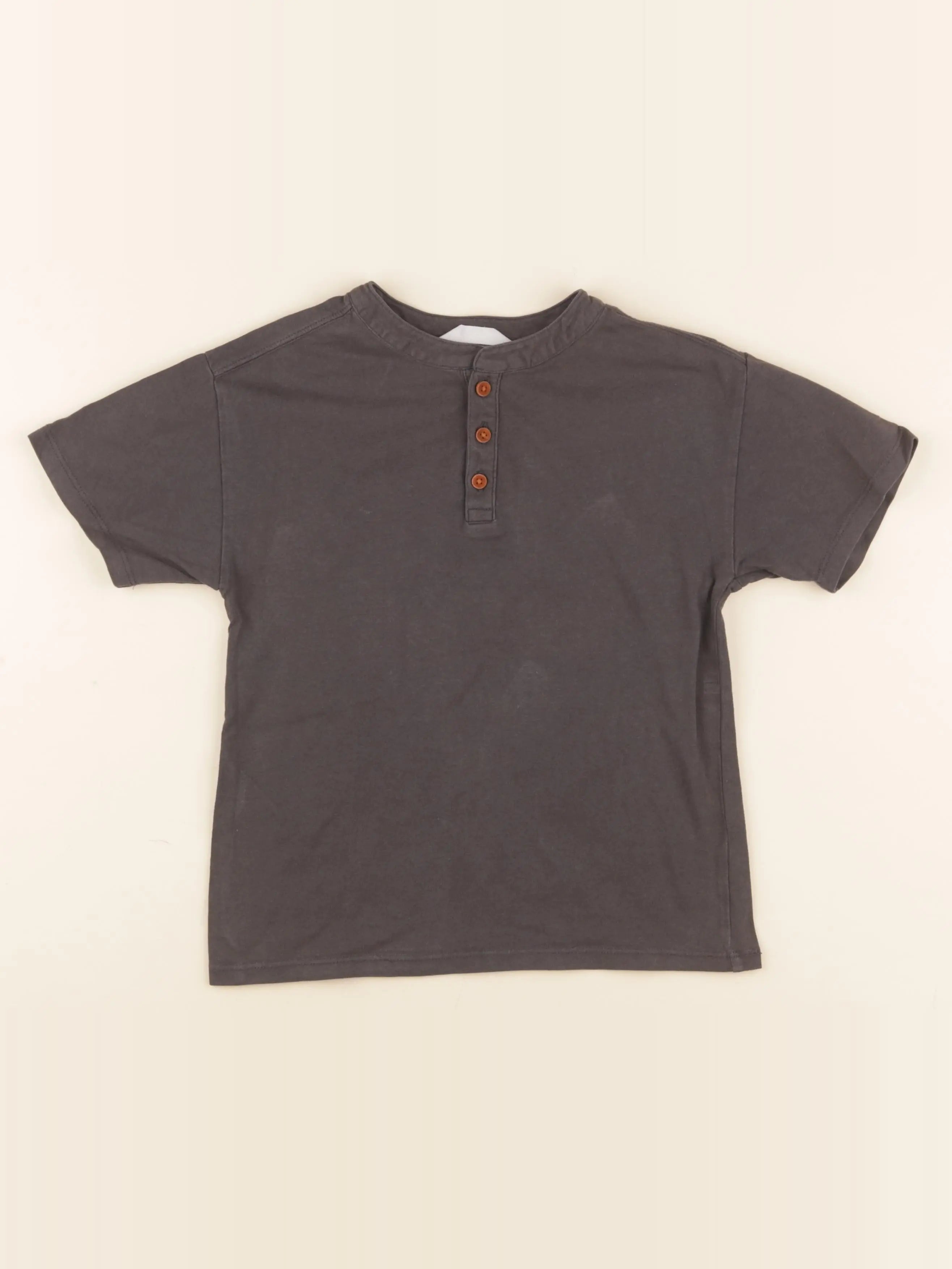 Mango - tee-shirt gris - 7/8 ans