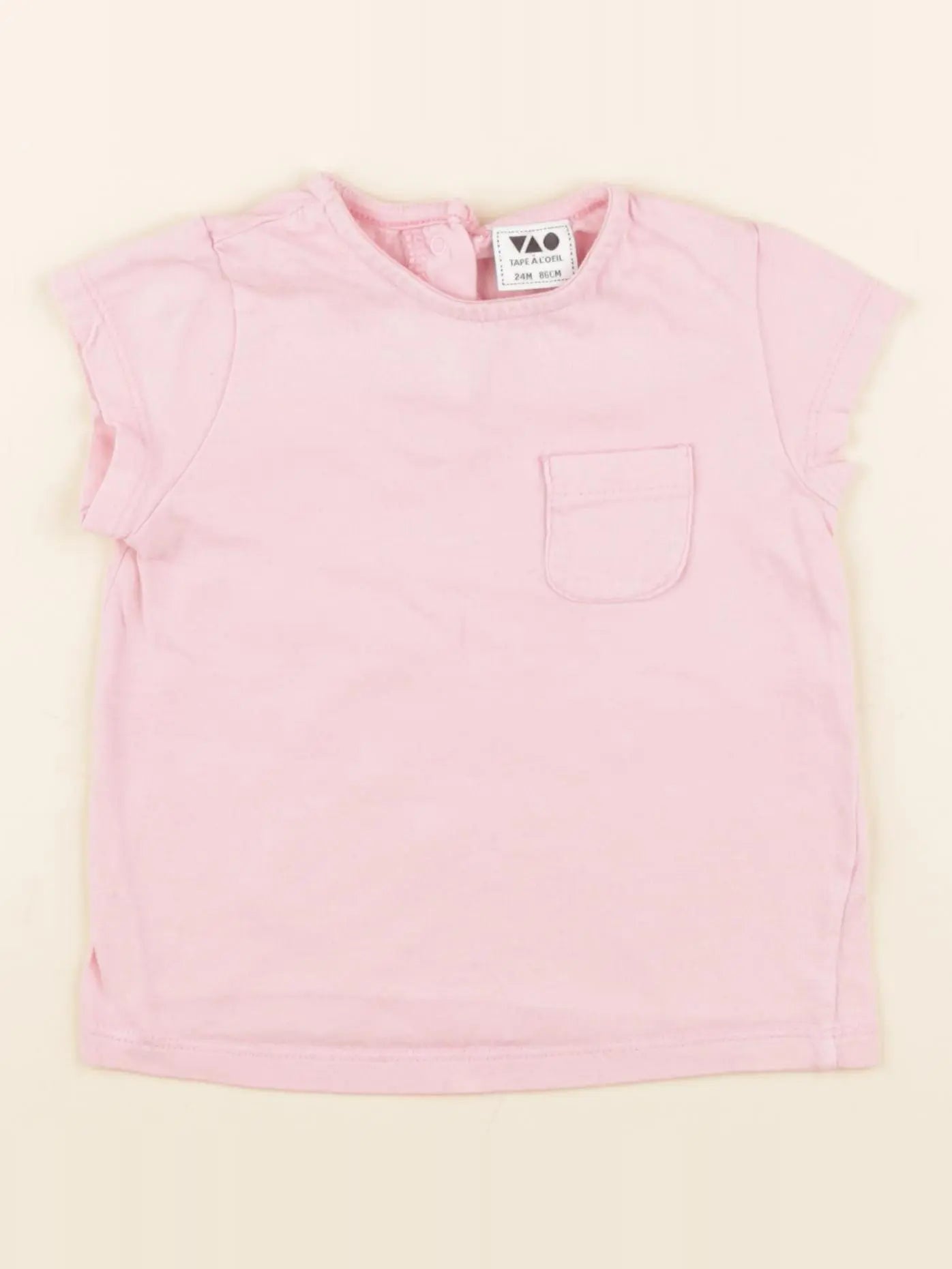 Tape à l'oeil - tee-shirt rose - 24 mois