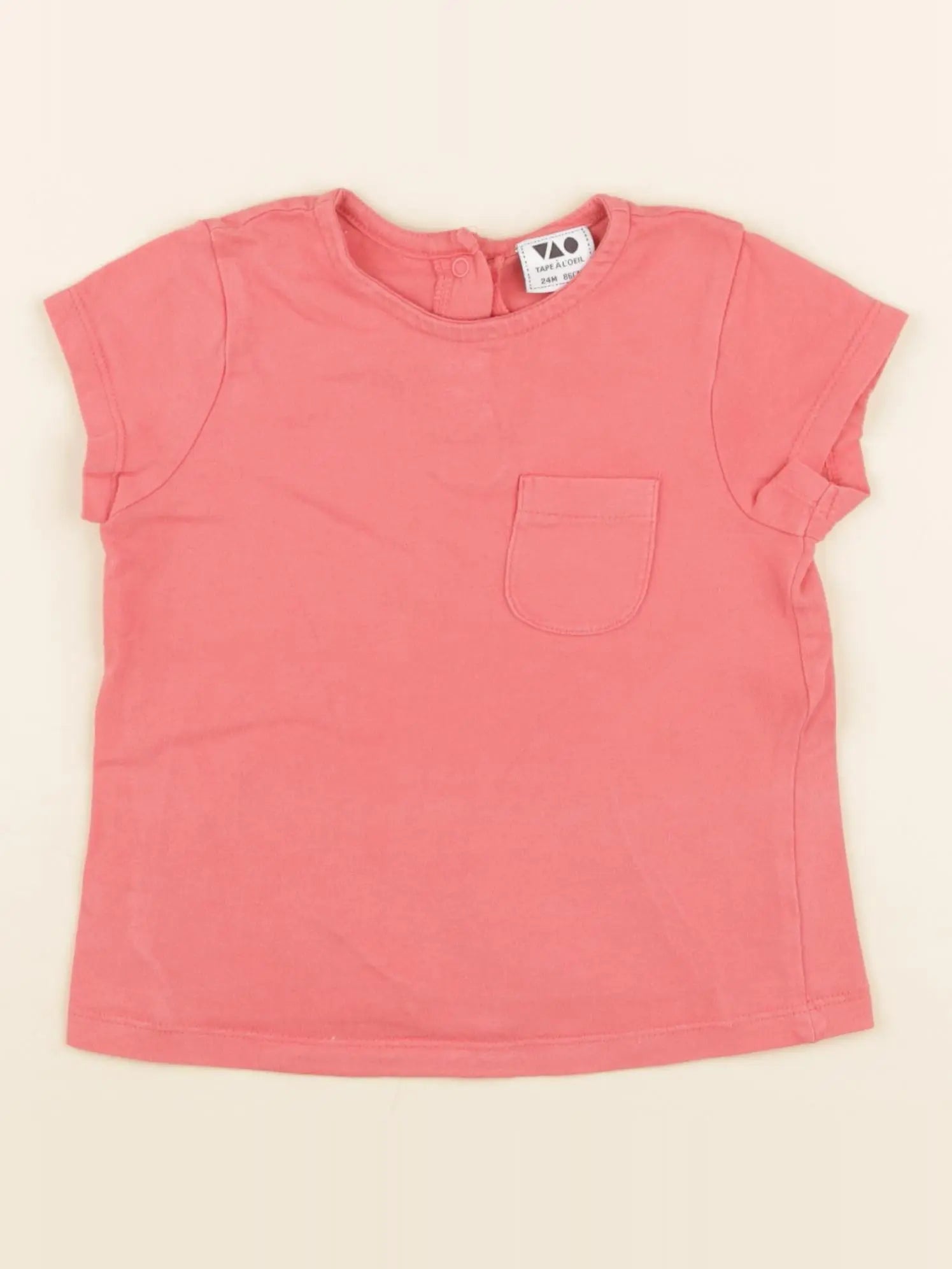 Tape à l'oeil - tee-shirt rose - 24 mois