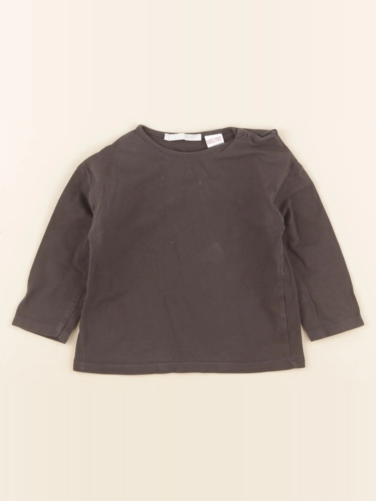Zara - tee-shirt gris - 12/18 mois