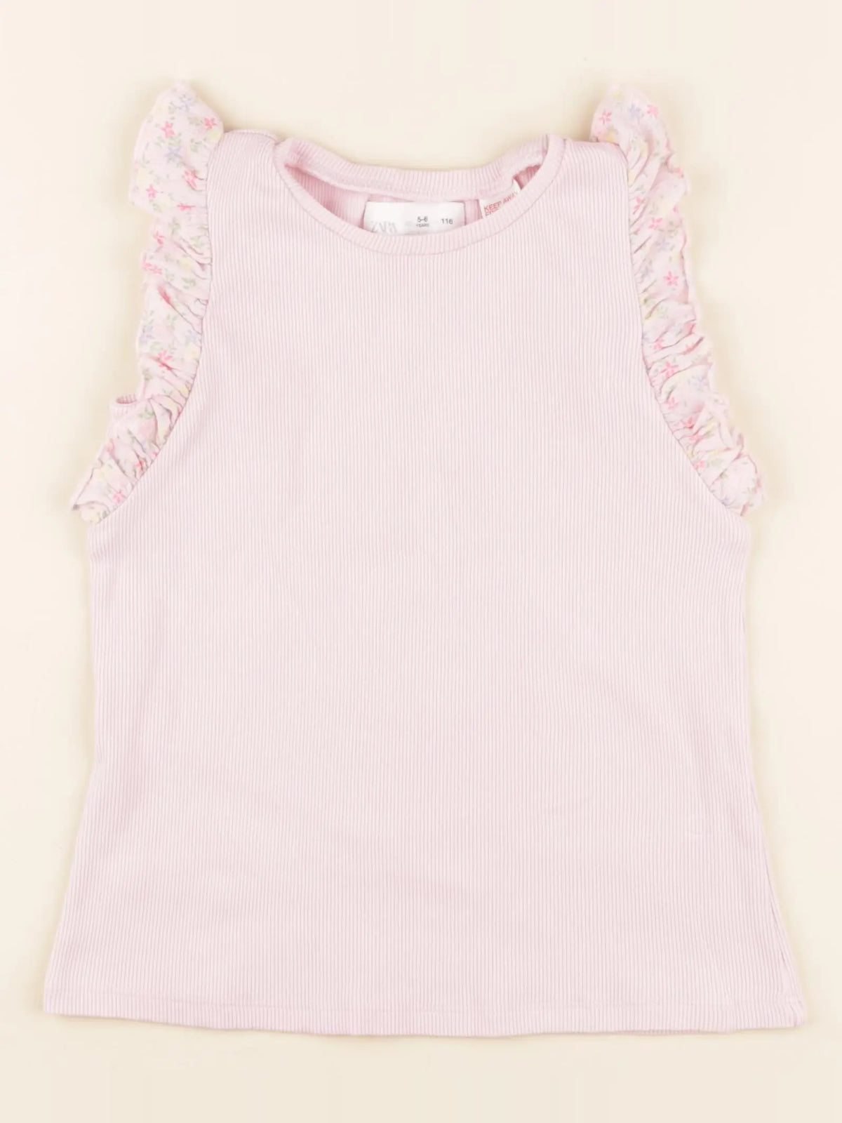 Zara - débardeur rose - 5/6 ans