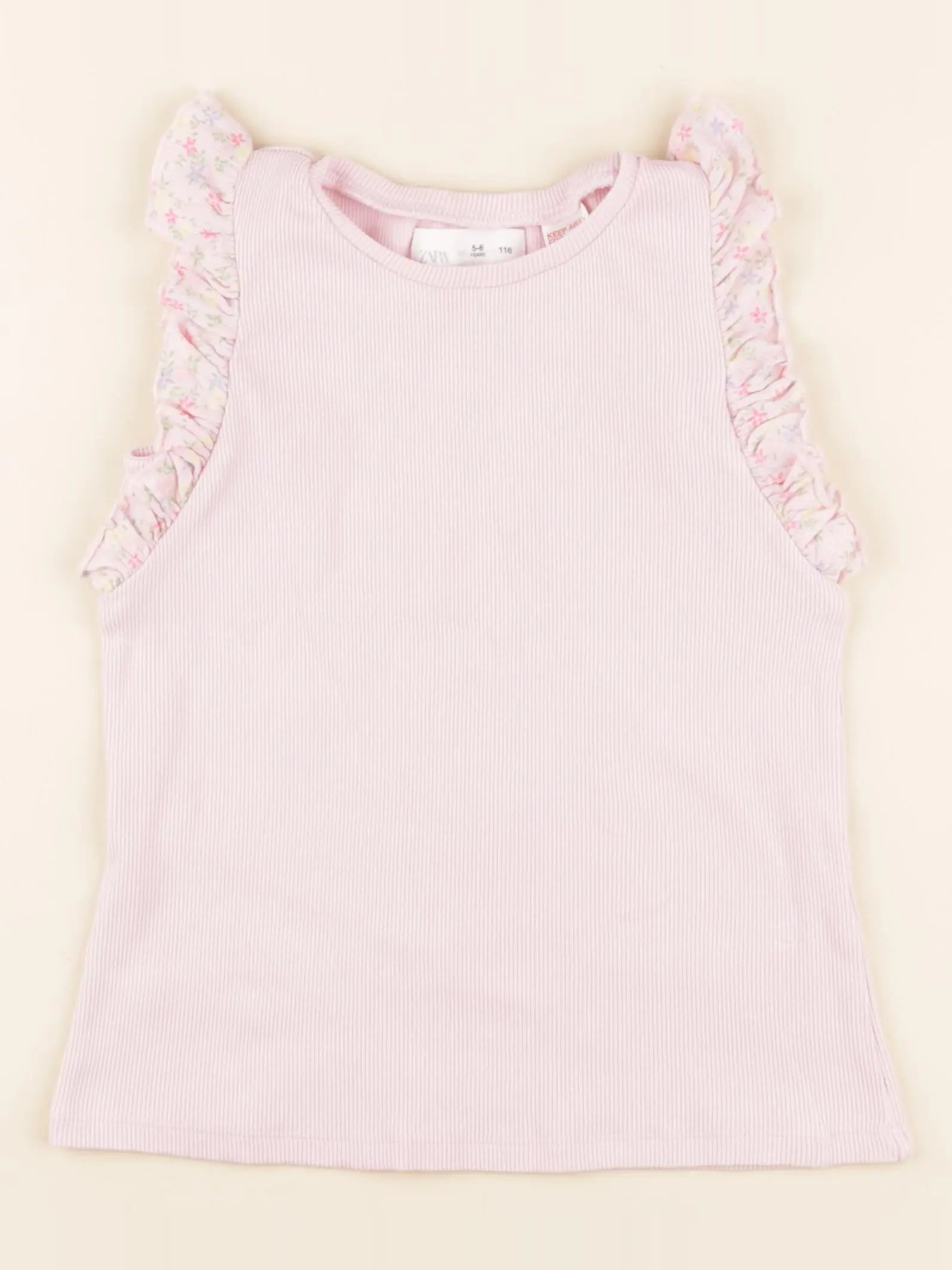 Zara - débardeur rose - 5/6 ans