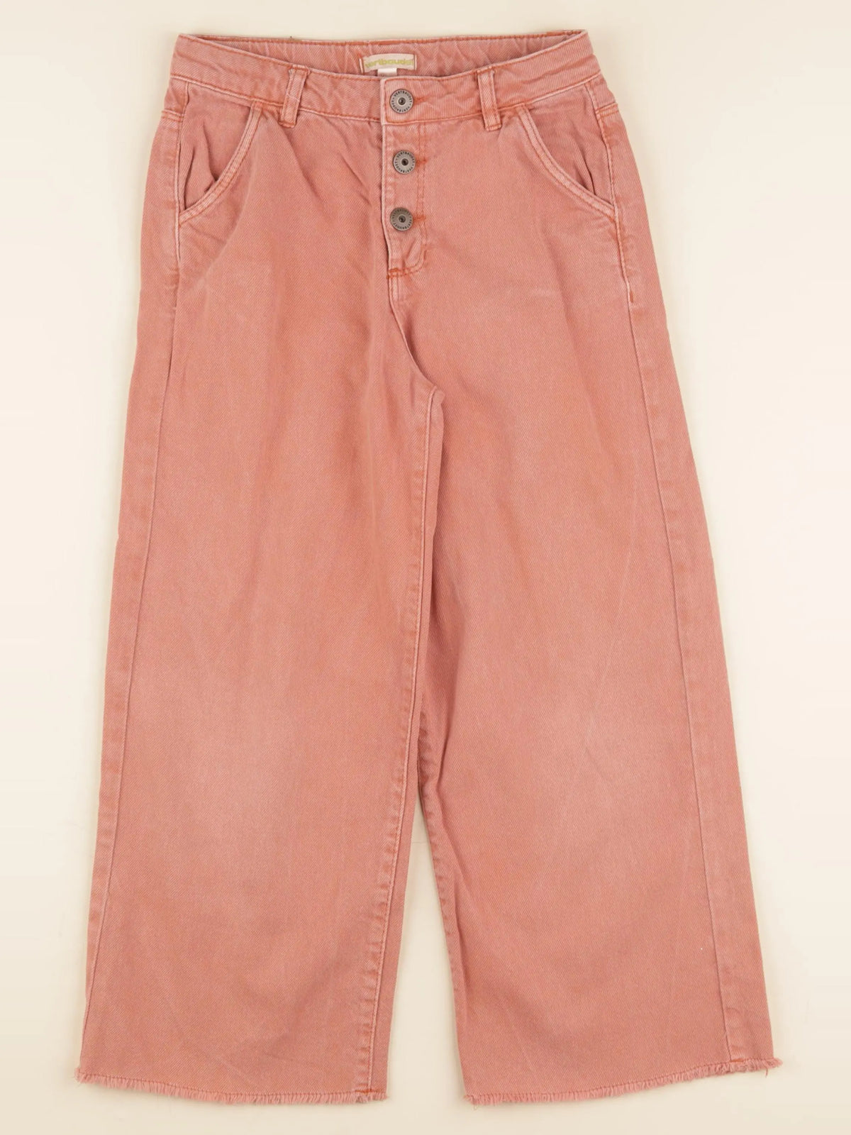 Vertbaudet - jean orange - 8 ans