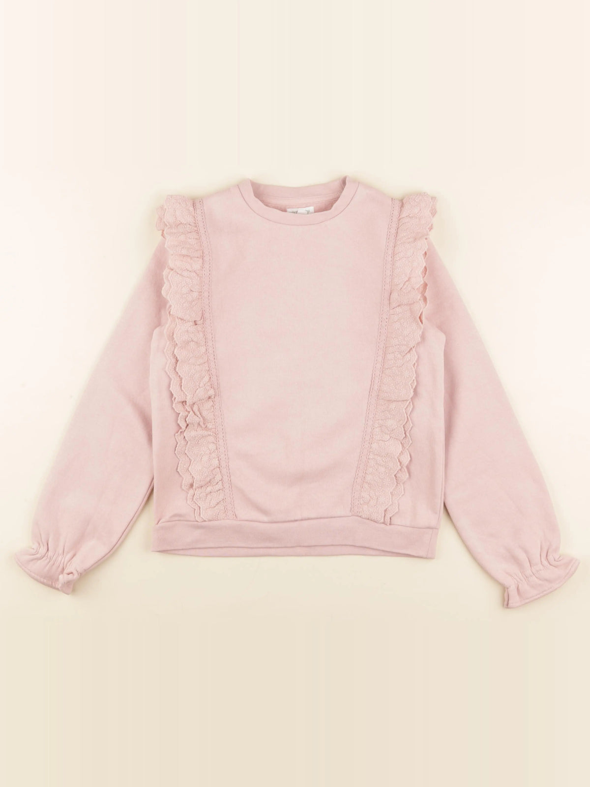 Vertbaudet - sweat rose - 10 ans