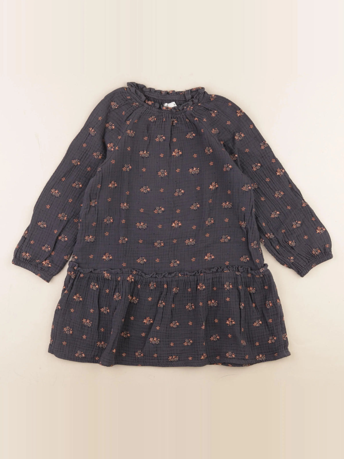 Vertbaudet - robe gris - 6 ans