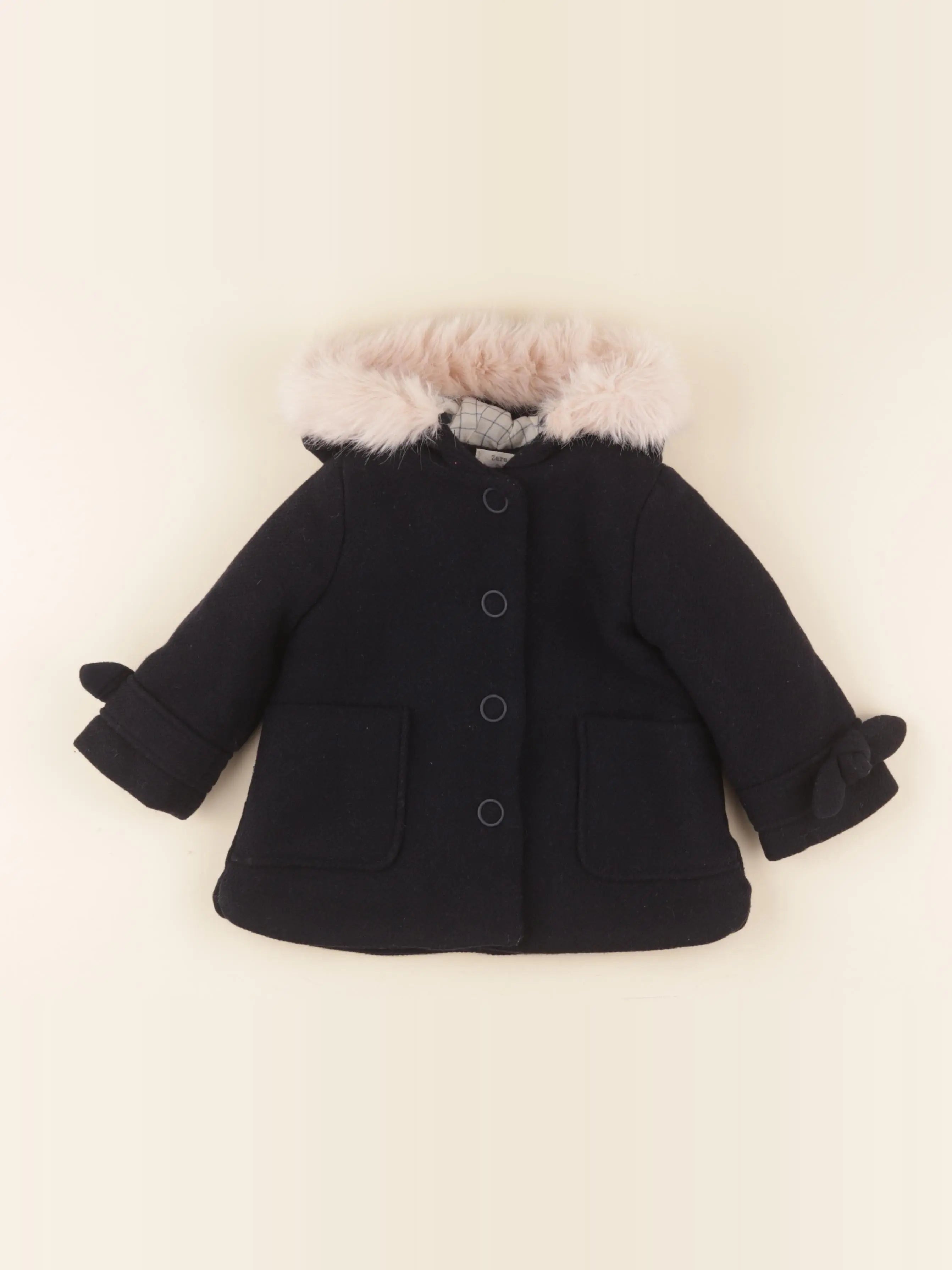 Zara - manteau bleu - 9/12 mois
