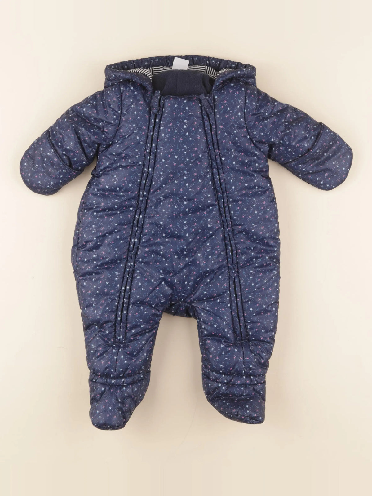 Petit Bateau - combi-pilote bleu - 3 mois