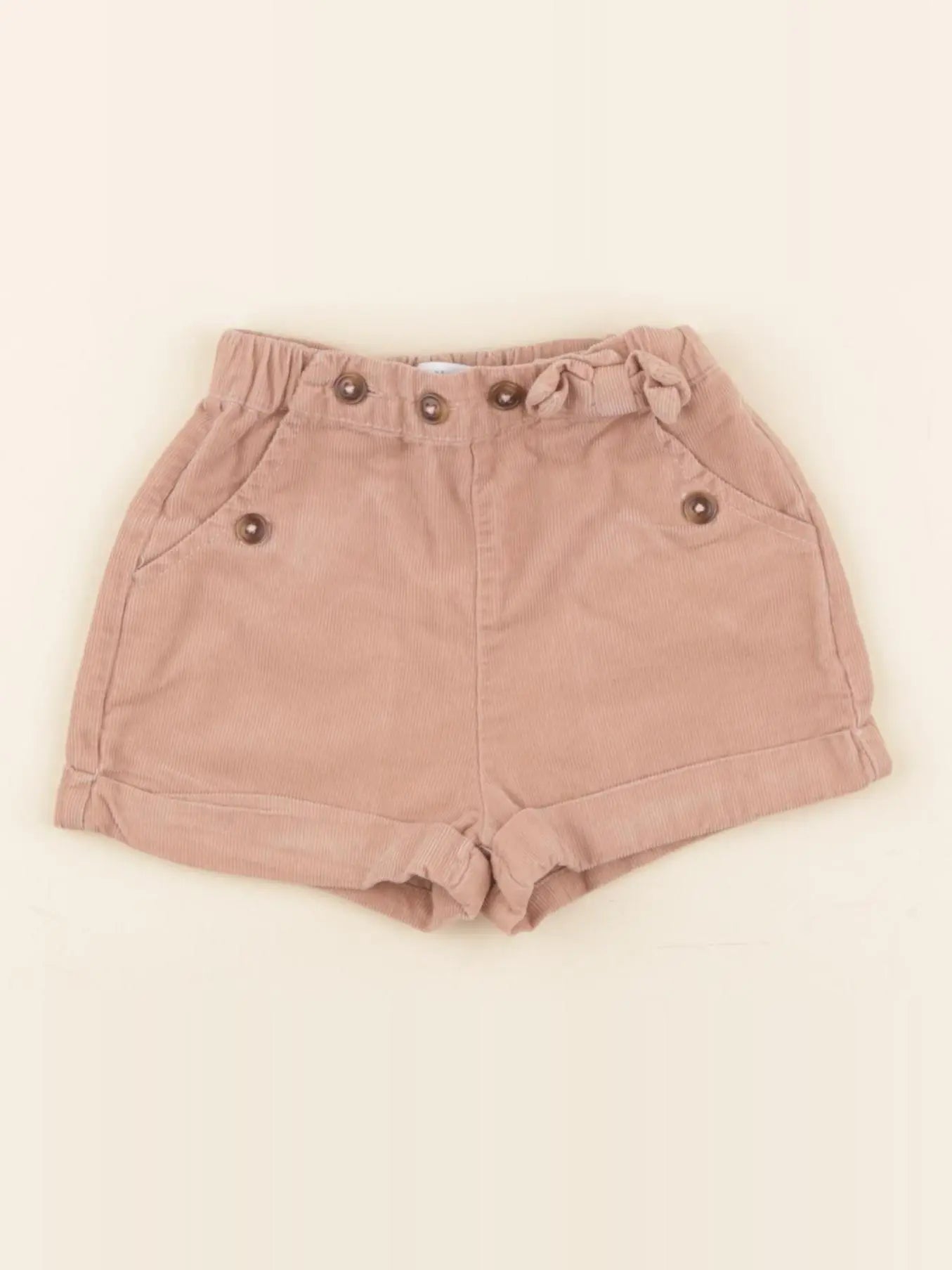 Vertbaudet - short beige - 6 mois
