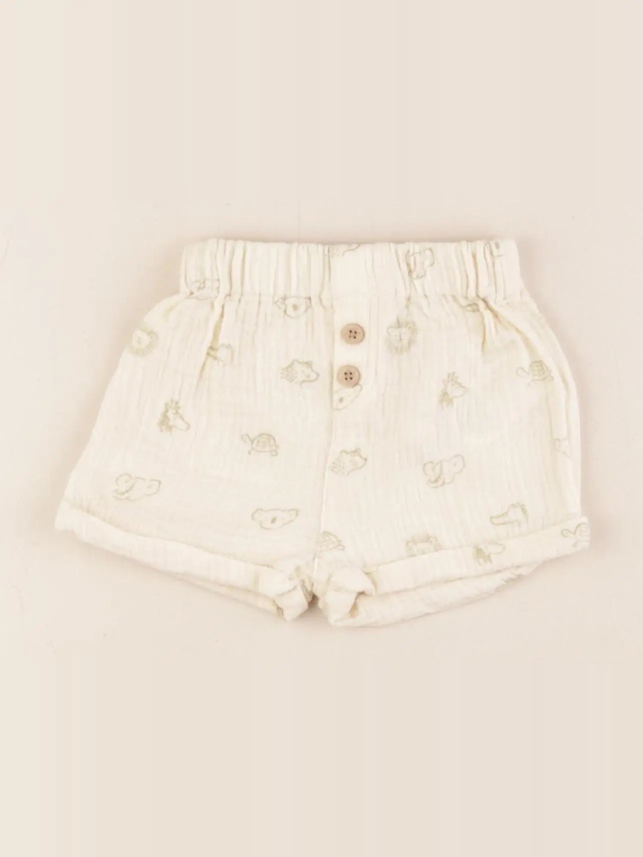 Vertbaudet - short beige - 3 mois