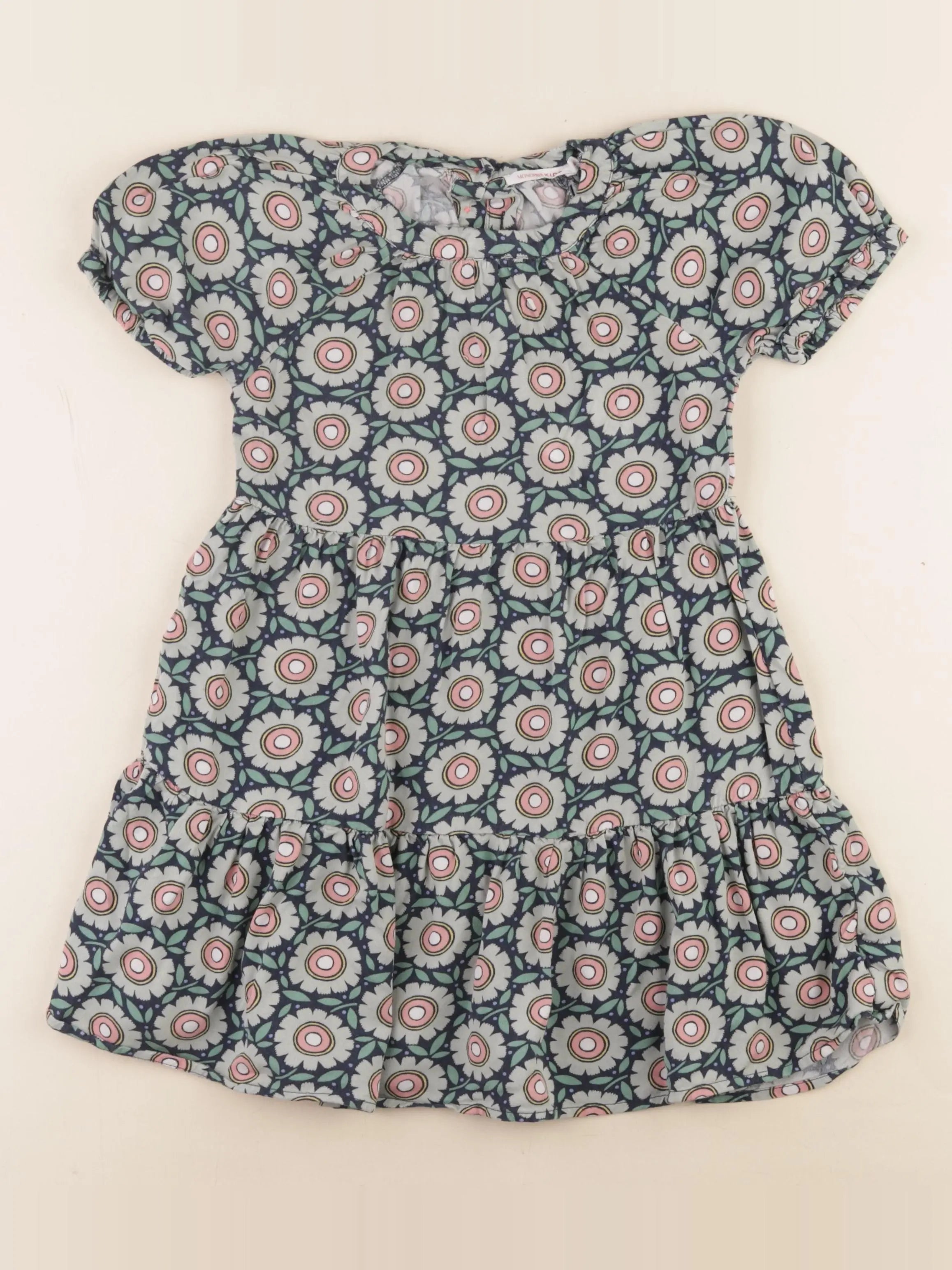 Monoprix - robe vert - 4 ans