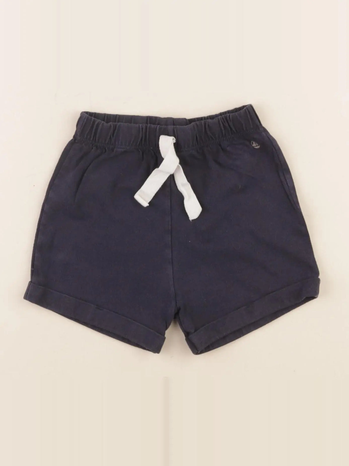 Petit Bateau - short bleu - 24 mois
