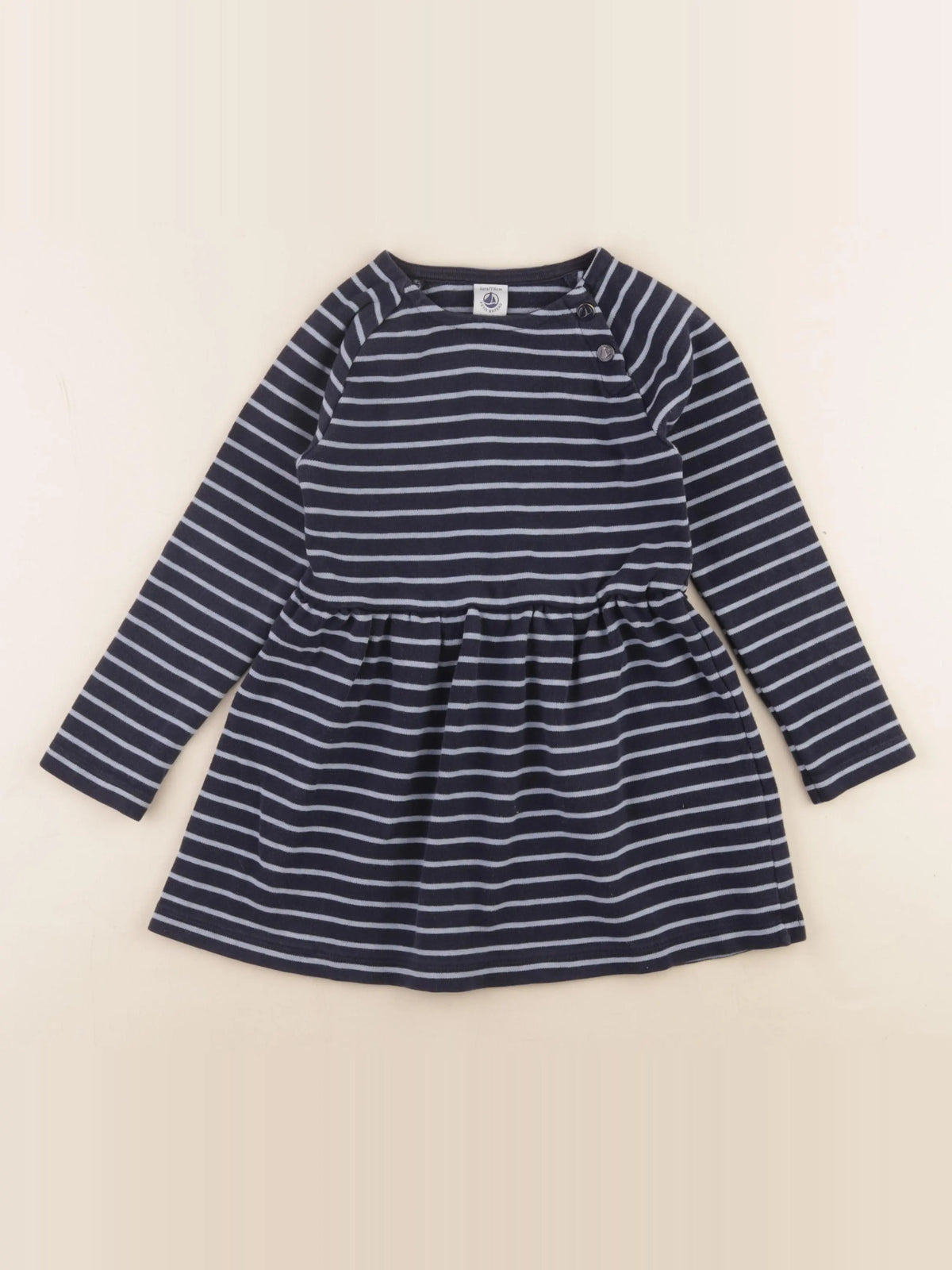 Petit Bateau - robe bleu - 6 ans