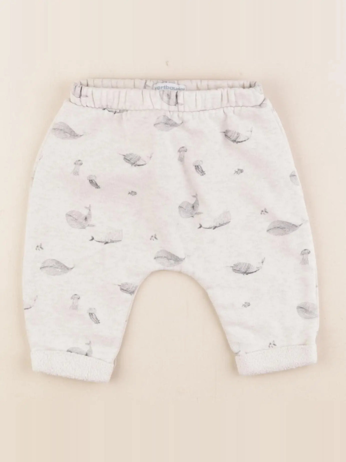Vertbaudet - sarouel gris - 6 mois