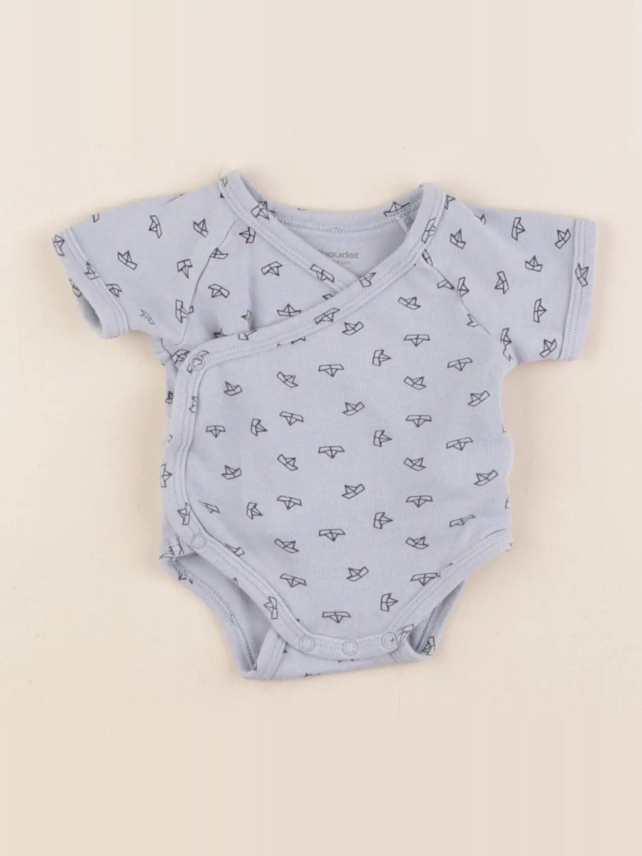 Vertbaudet - body bleu - 1 mois