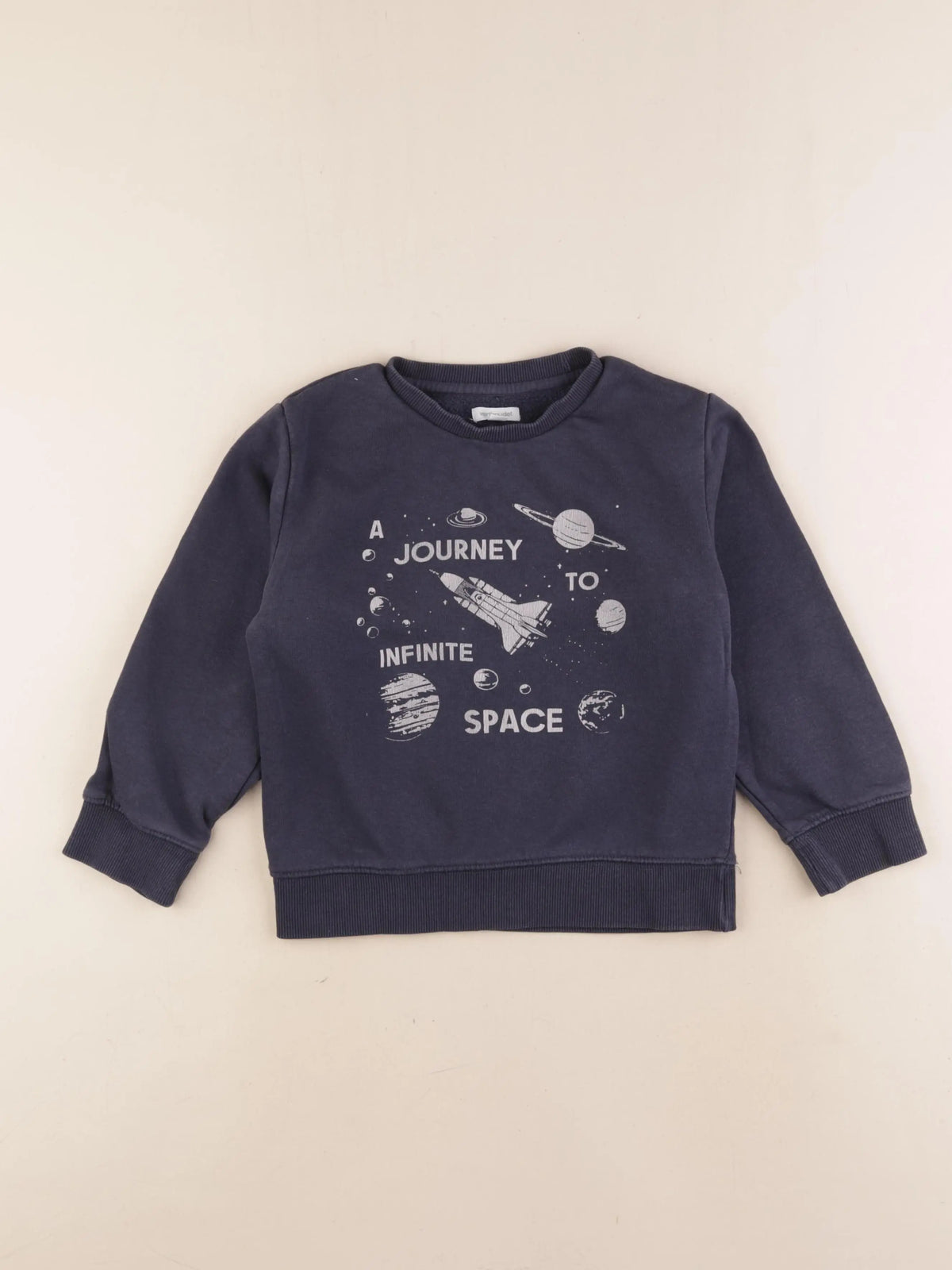 Vertbaudet - sweat bleu - 6 ans