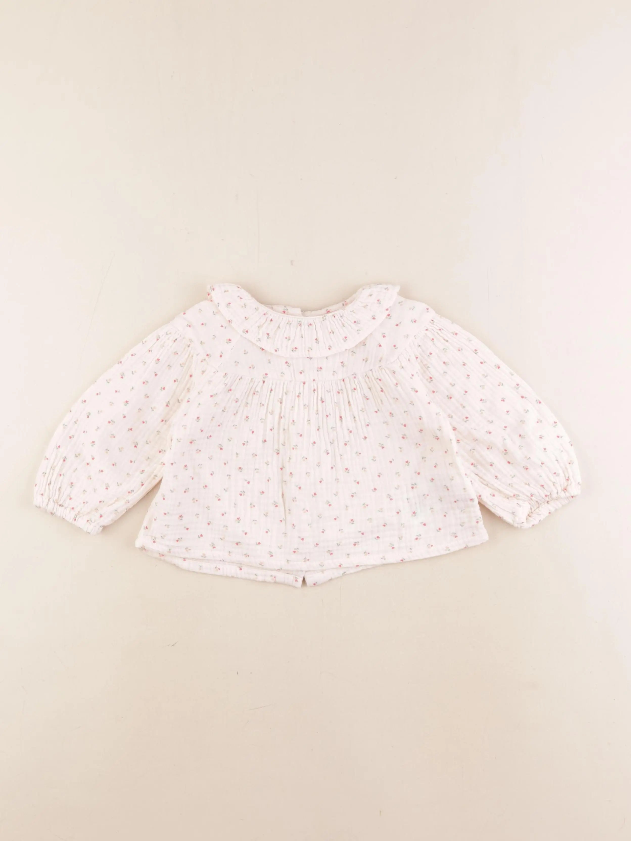 Vertbaudet - blouse rose - 12 mois