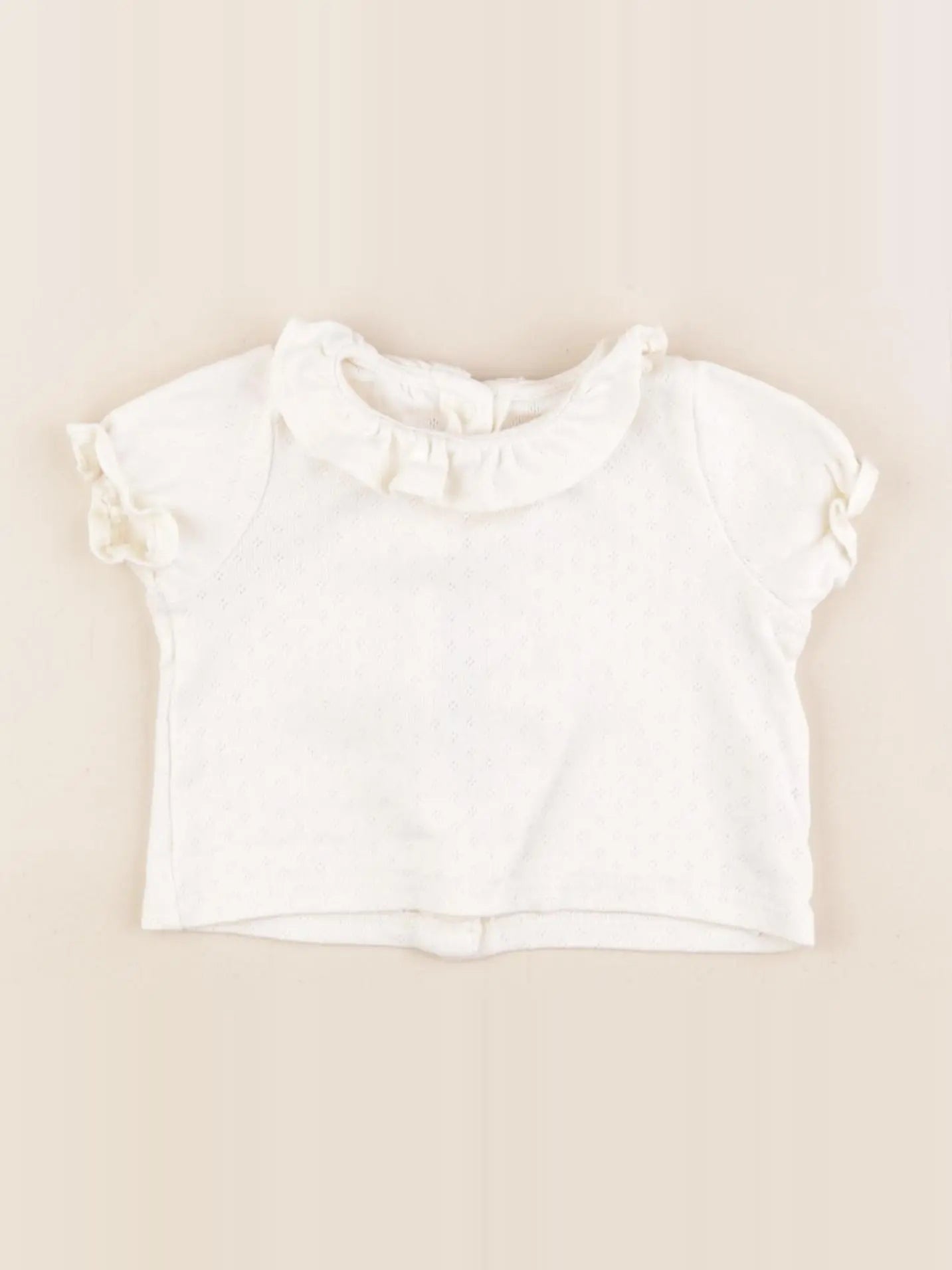 Vertbaudet - tee-shirt beige - 3 mois