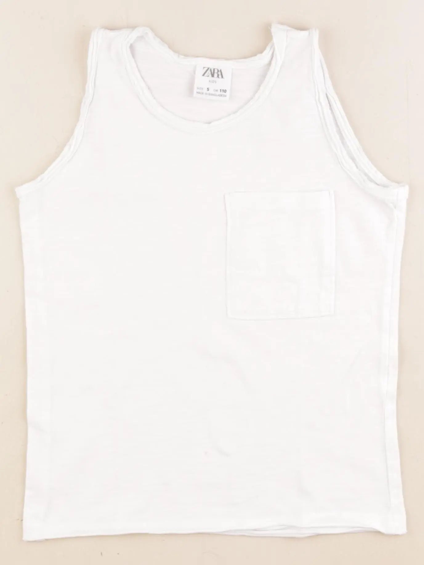 Zara - débardeur blanc - 5 ans