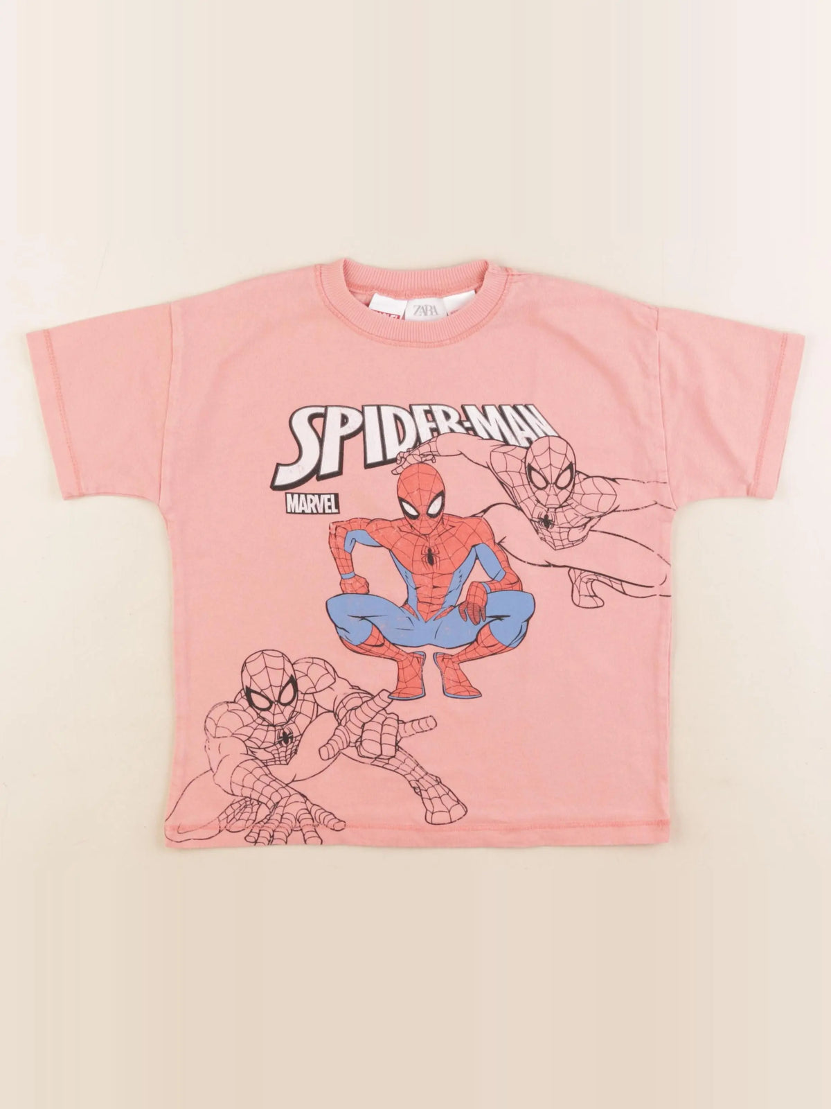 Zara - tee-shirt imprimé au dos rose - 4 ans