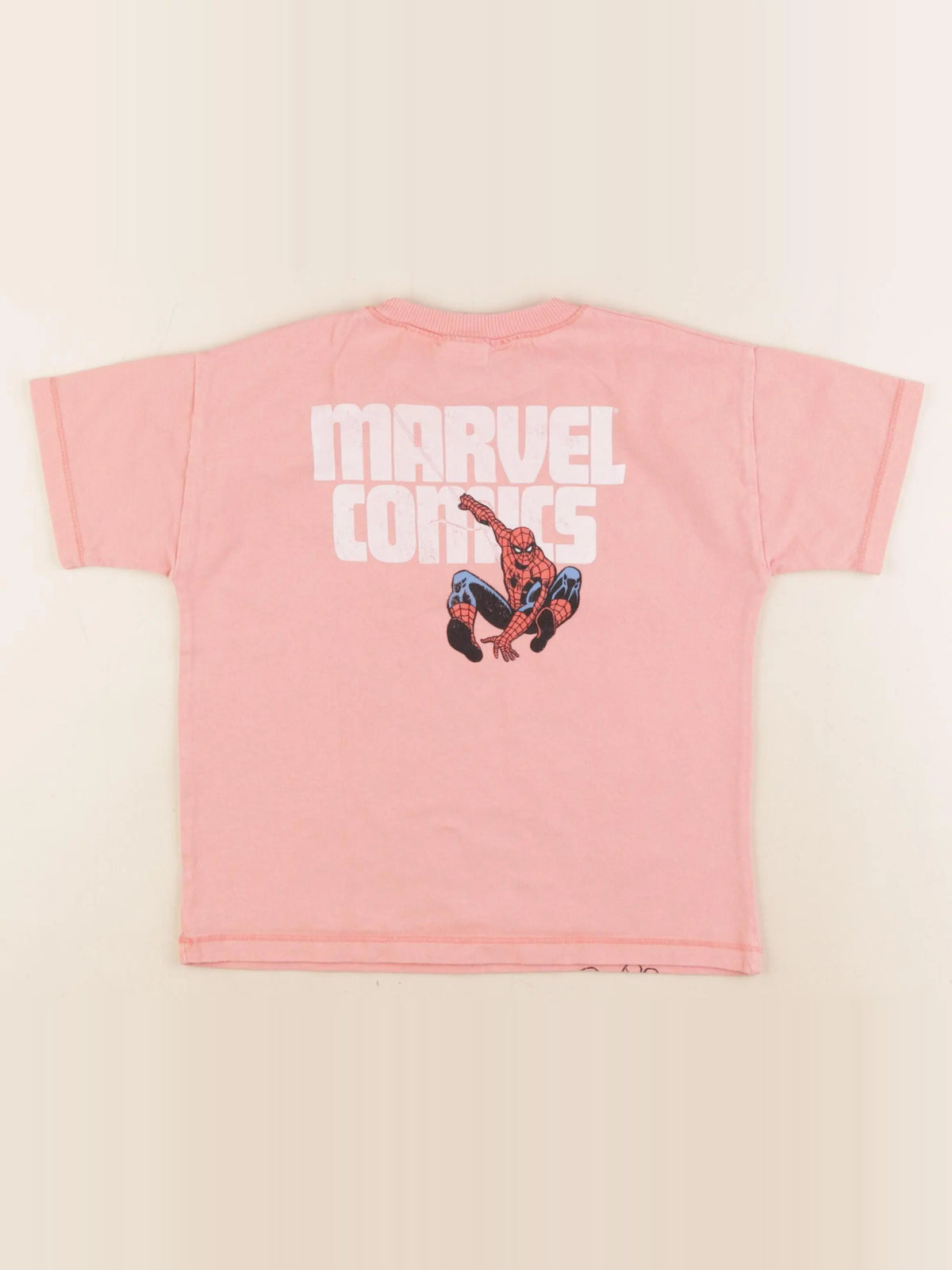 Zara - tee-shirt imprimé au dos rose - 4 ans