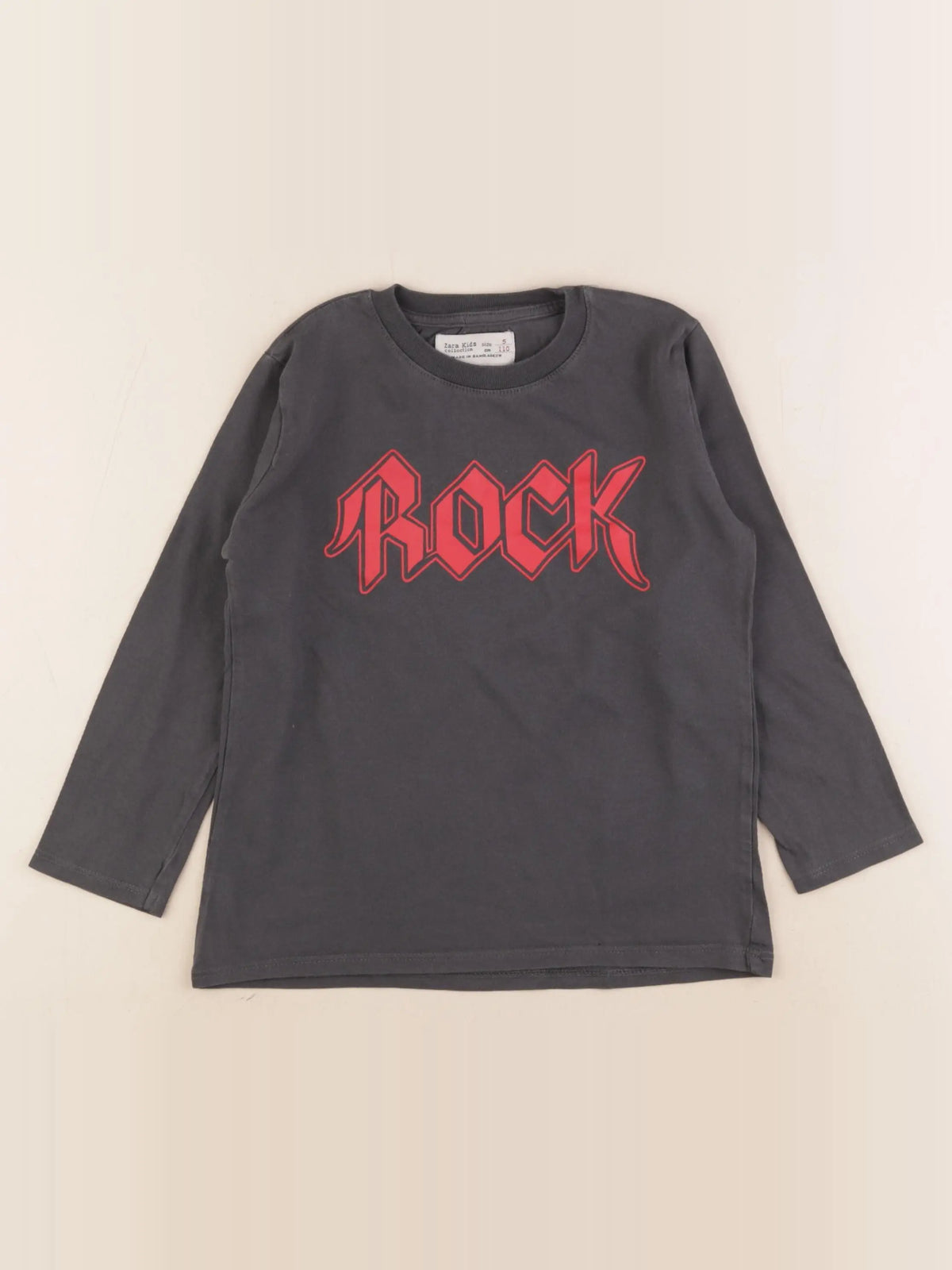 Zara - tee-shirt gris - 5 ans