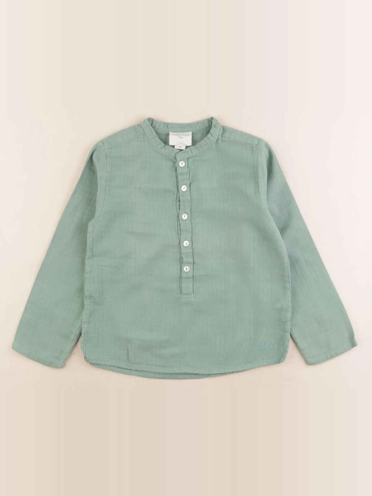Louis Louise - chemise vert - 6 ans