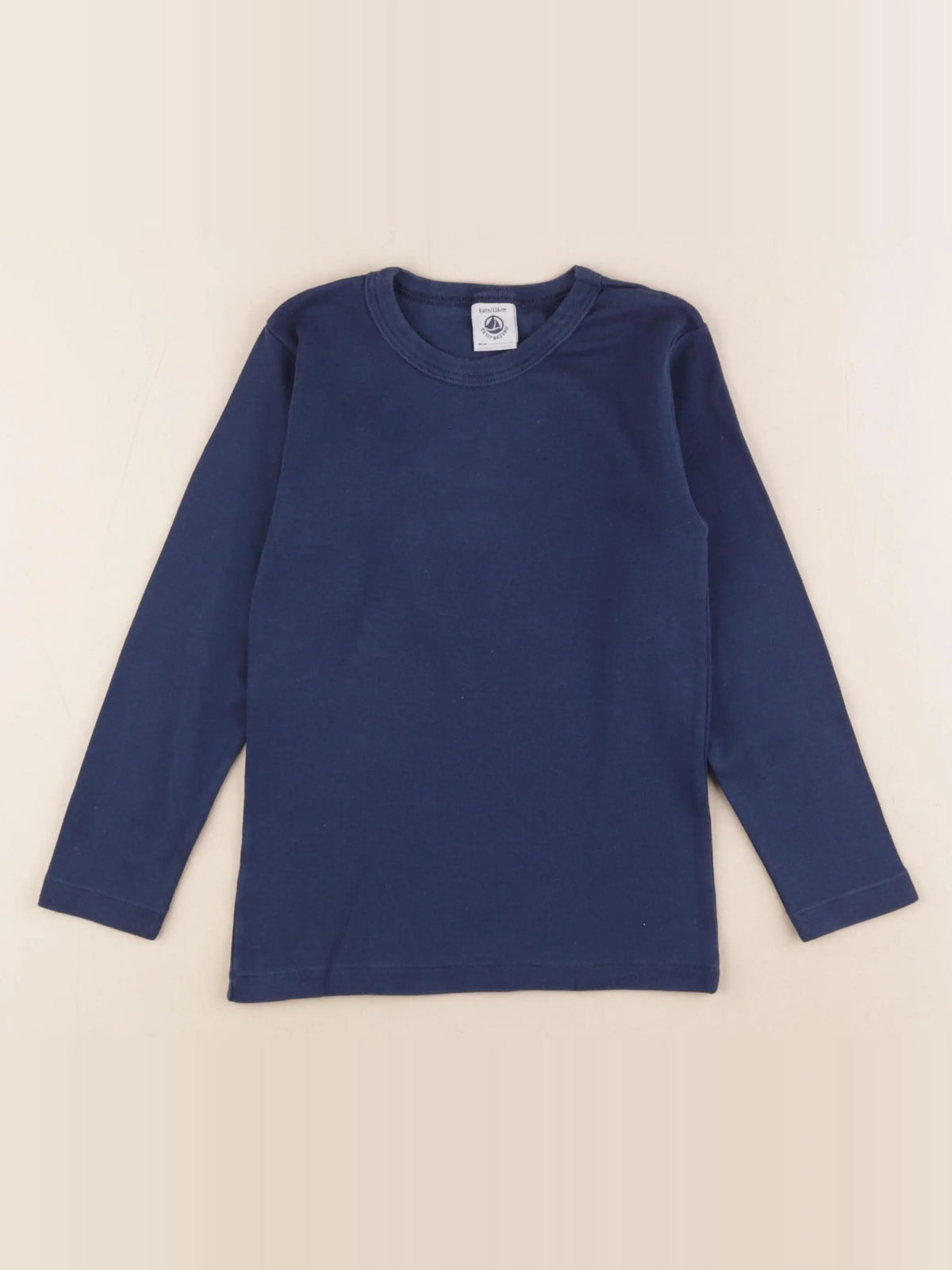 Petit Bateau - maillot de corps bleu - 6 ans