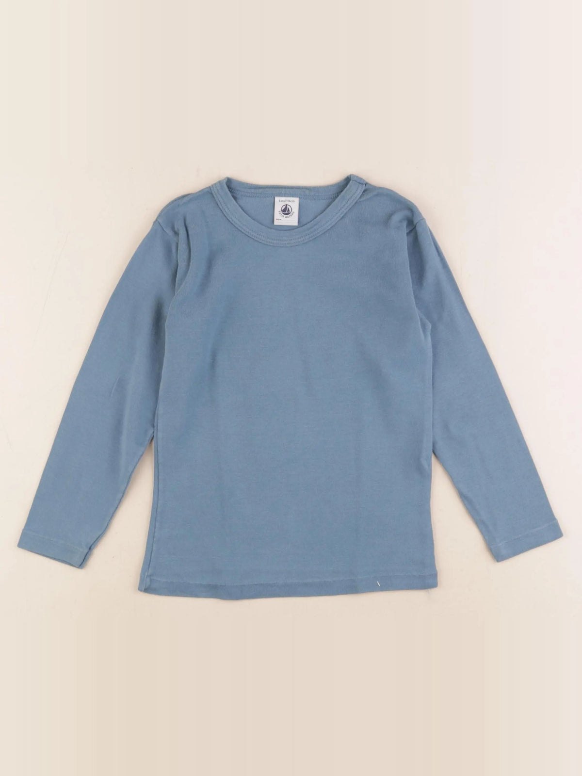 Petit Bateau - maillot de corps bleu - 6 ans