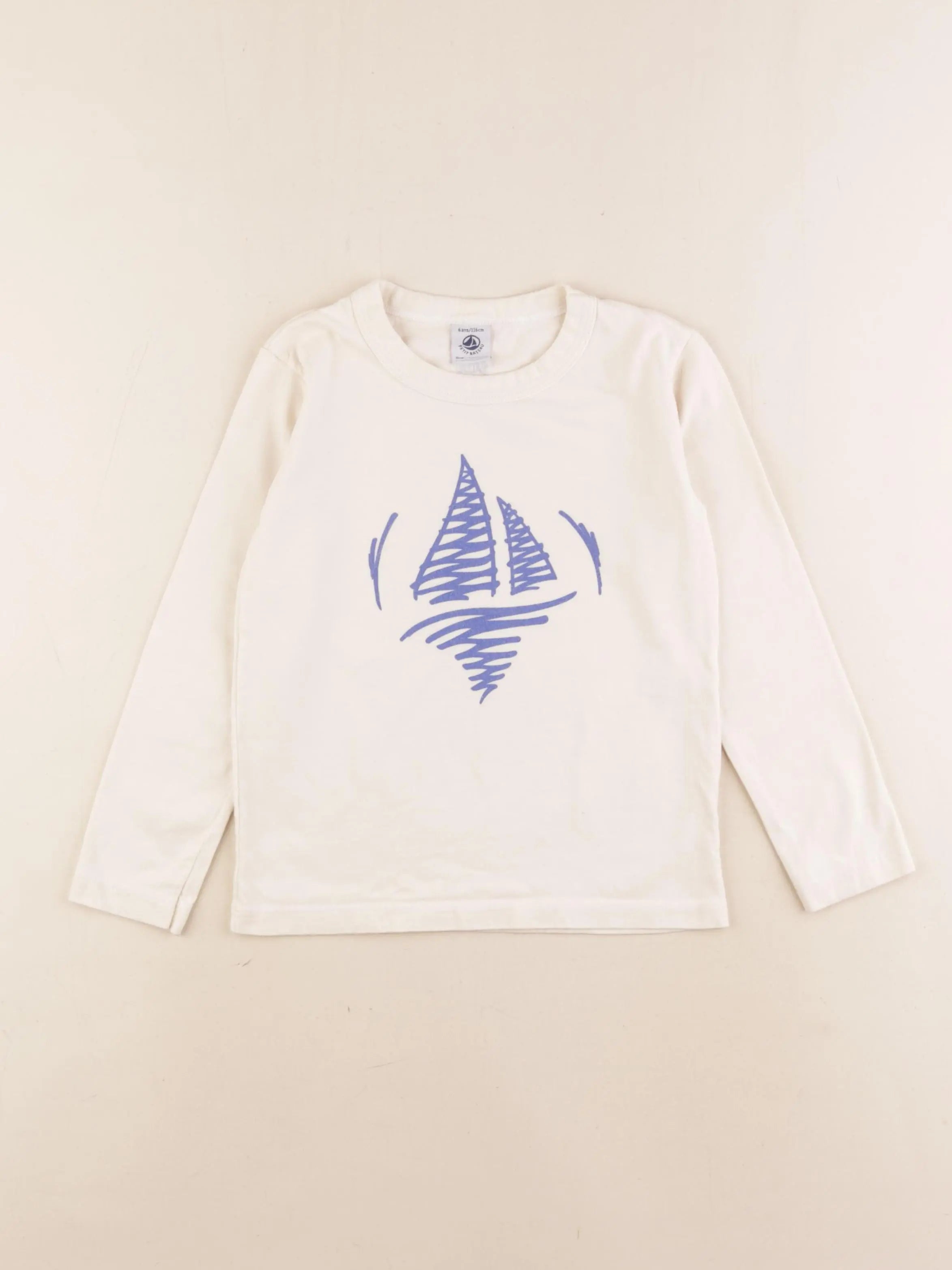 Petit Bateau - maillot de corps beige - 6 ans