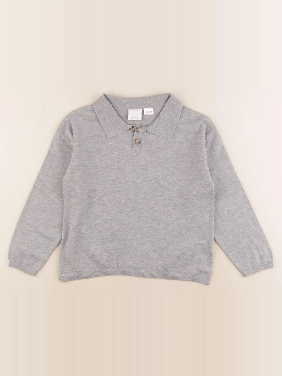 Zara - pull gris - 6 ans