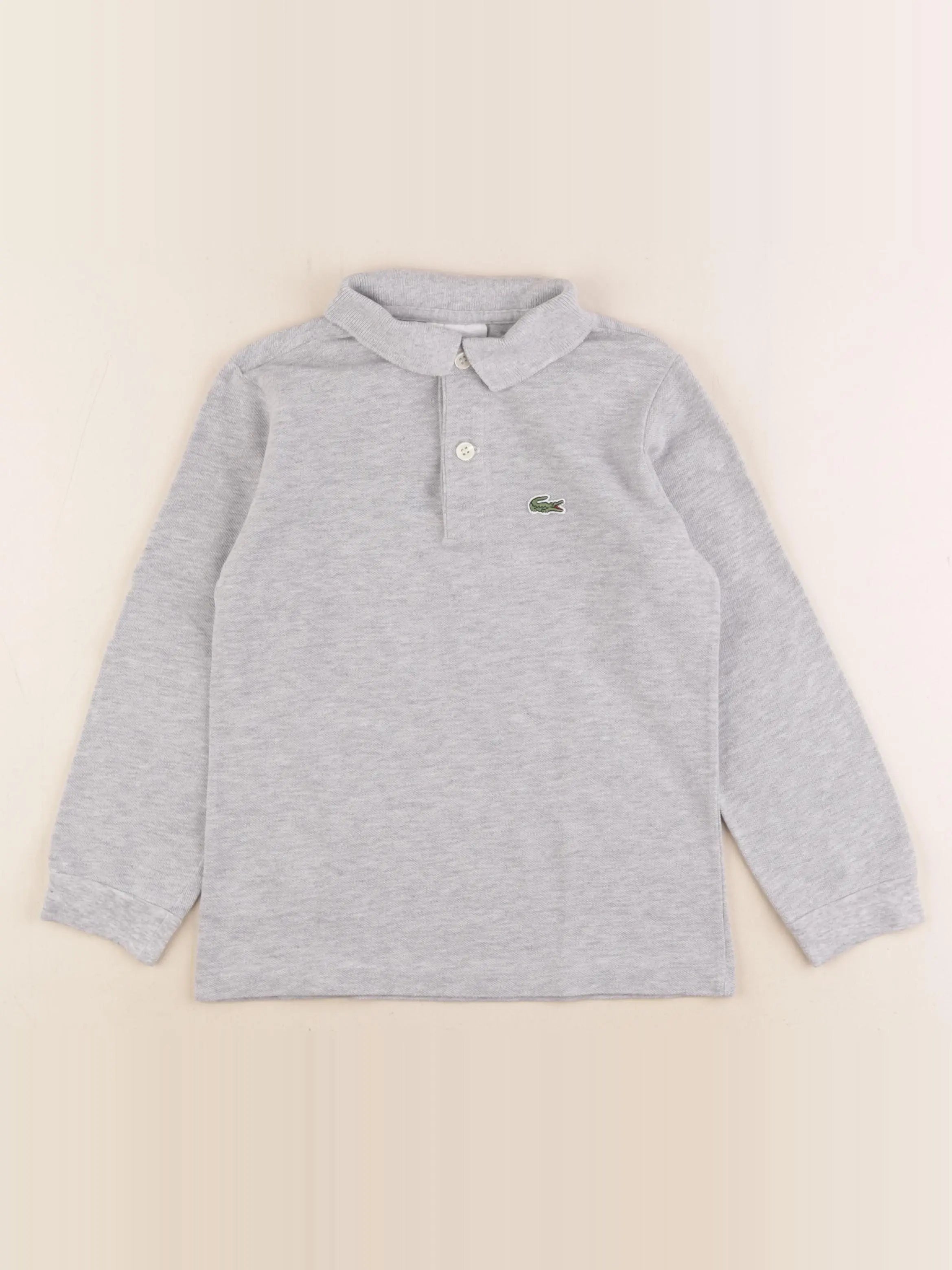 Lacoste - polo gris - 6 ans
