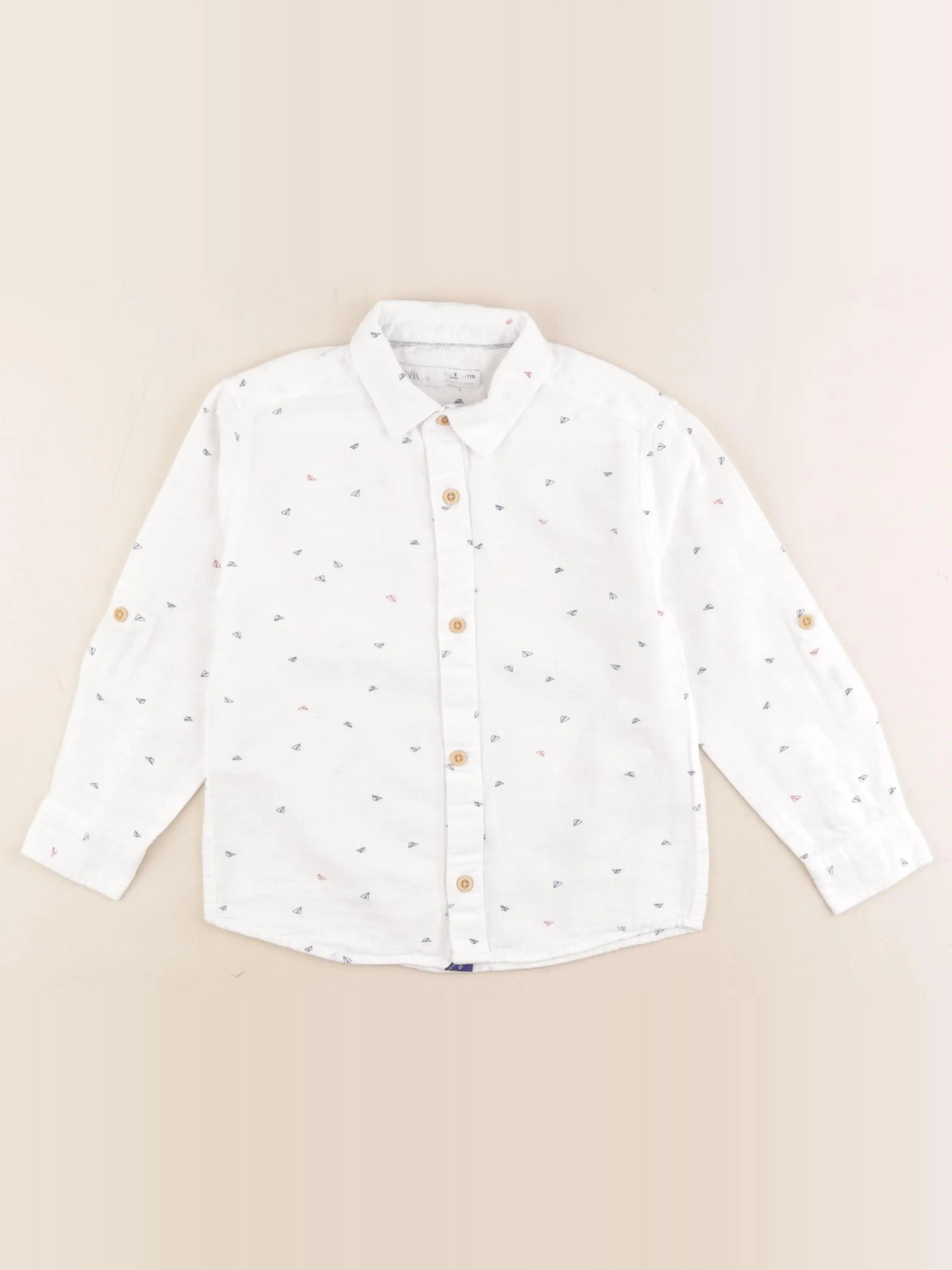 Zara - chemise blanc - 5 ans