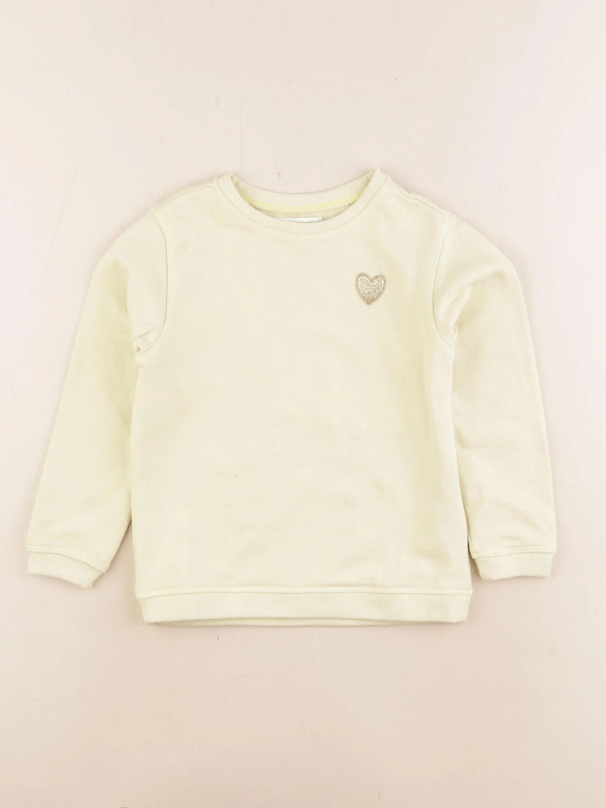 Vertbaudet - sweat jaune - 5 ans