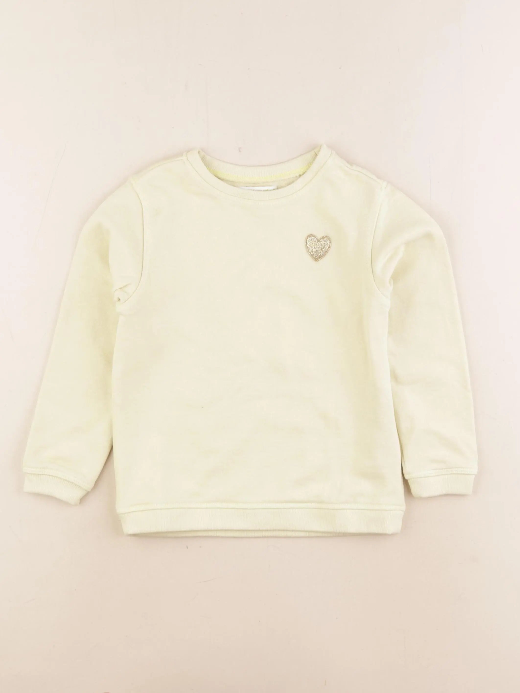 Vertbaudet - sweat jaune - 5 ans