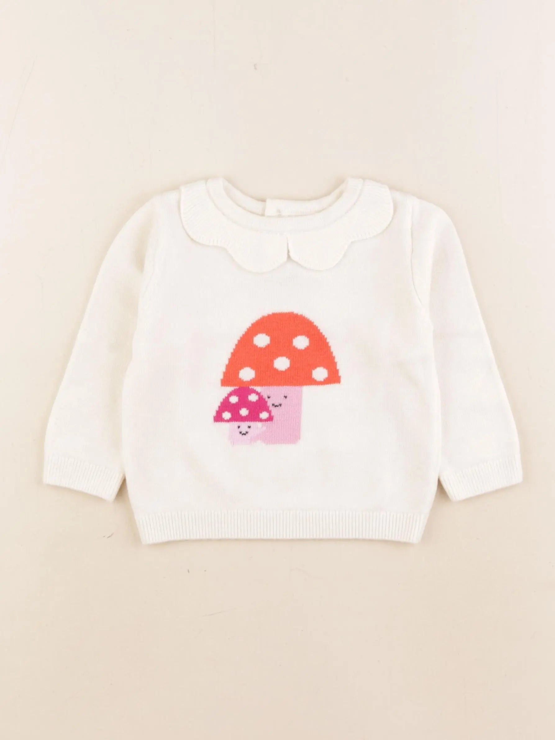 Jacadi - pull beige - 12 mois