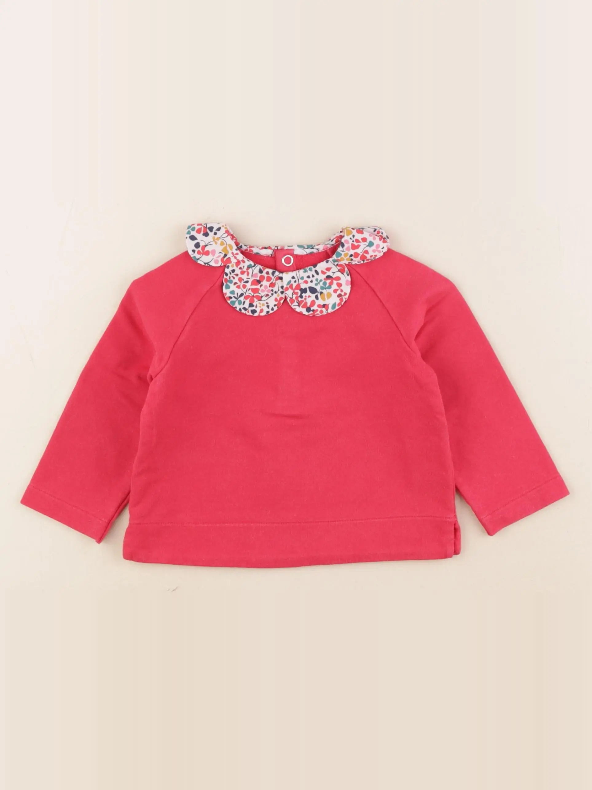 Jacadi - sweat rose - 12 mois