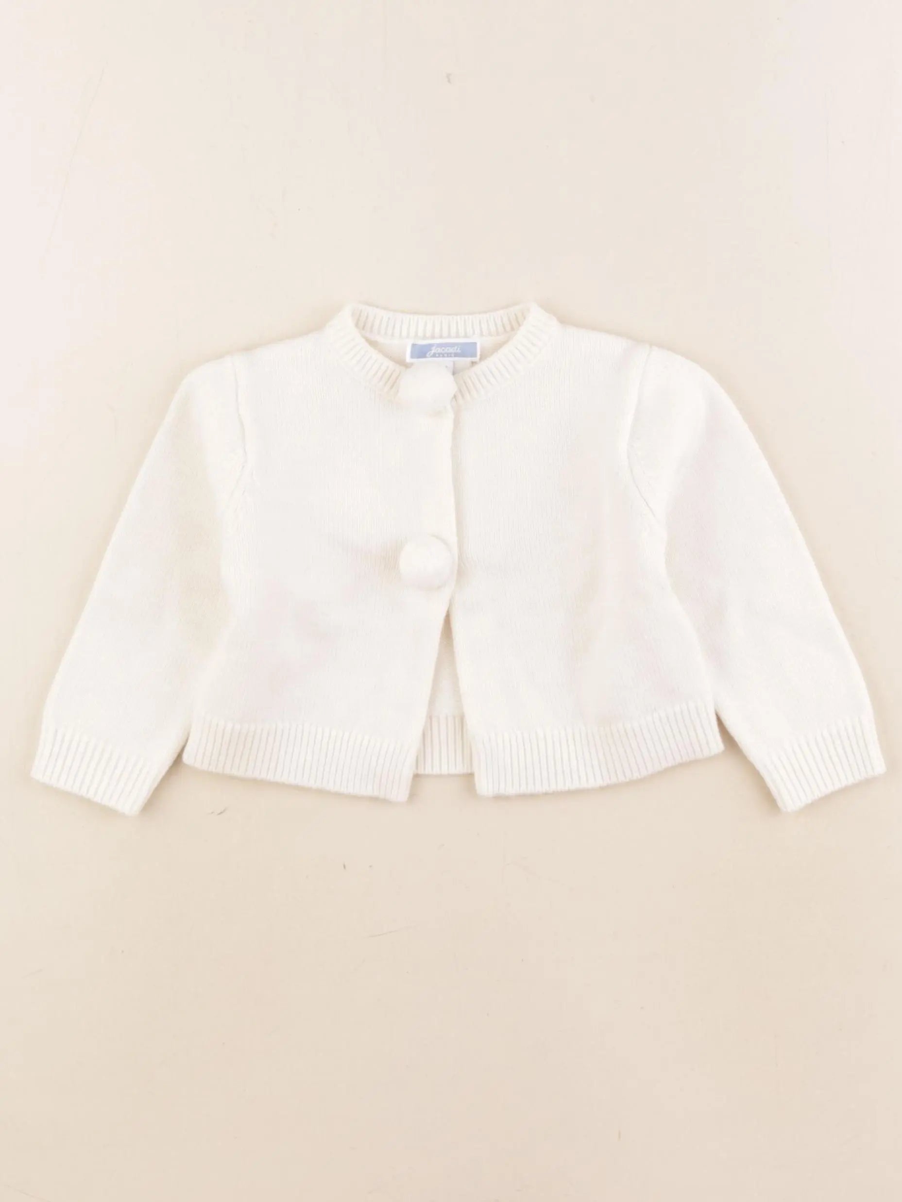 Jacadi - gilet beige - 12 mois