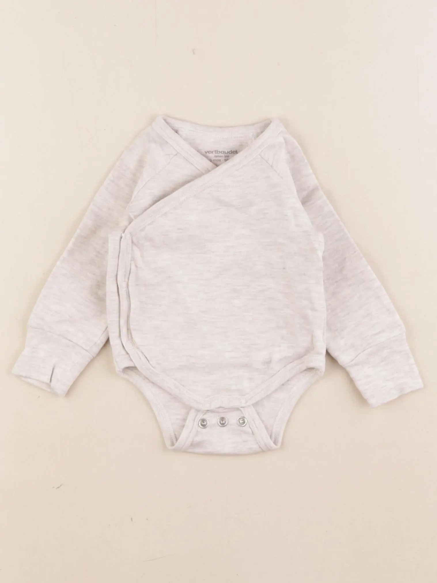 Vertbaudet - body gris - 3 mois