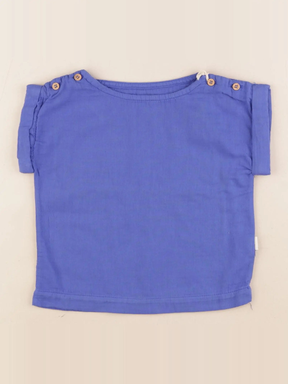 Poudre Organic - blouse bleu - 9 mois